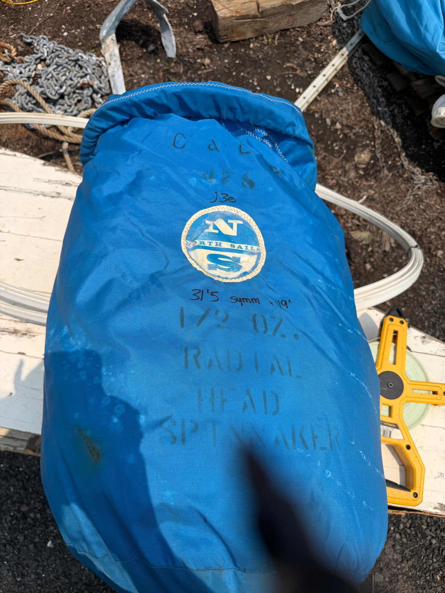 .5oz Radial Head Symmetrical Spinnaker - 31/5" x 31'5" x 19' - C&C 25 (J30)