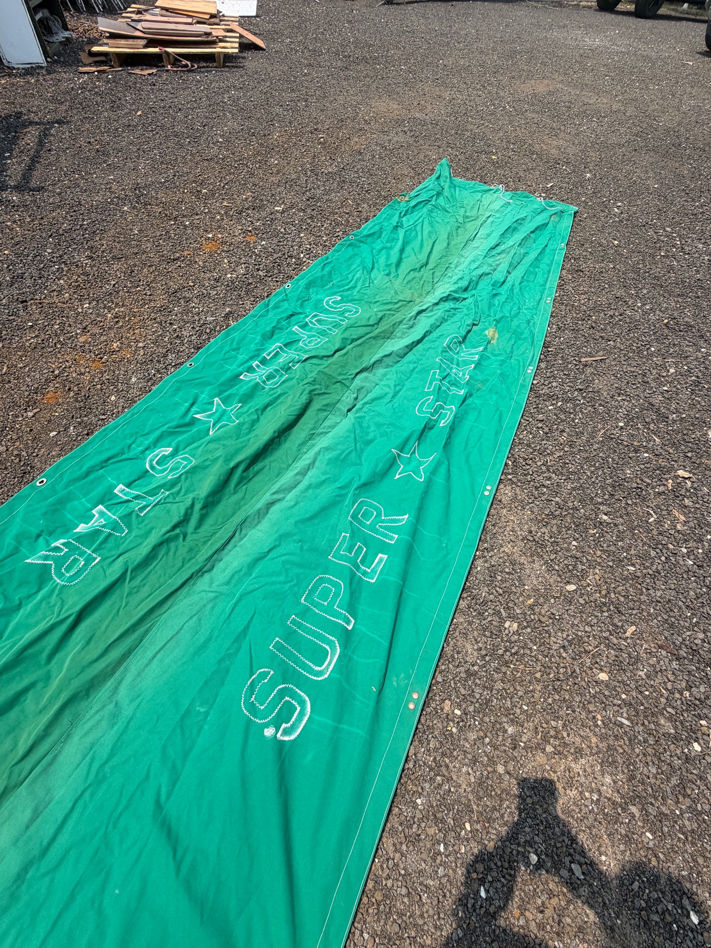 13' Length Green "Super Star" Main Sail Cover
