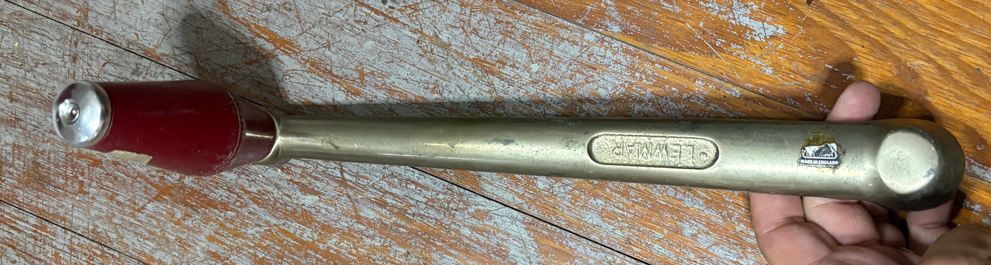Lewmar Bronze Winch Handle 11 1/2" Long golden colored with red plastic handle