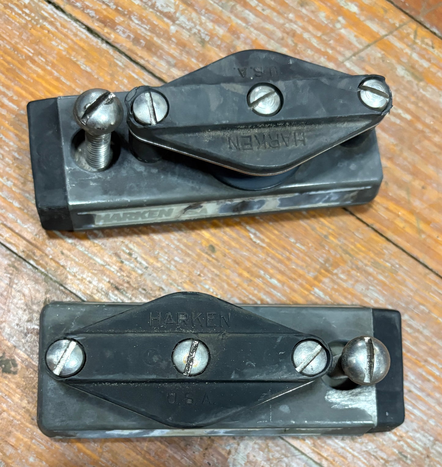 Harken Track / Traveler Ends 1" Track with Cheek Block Pair