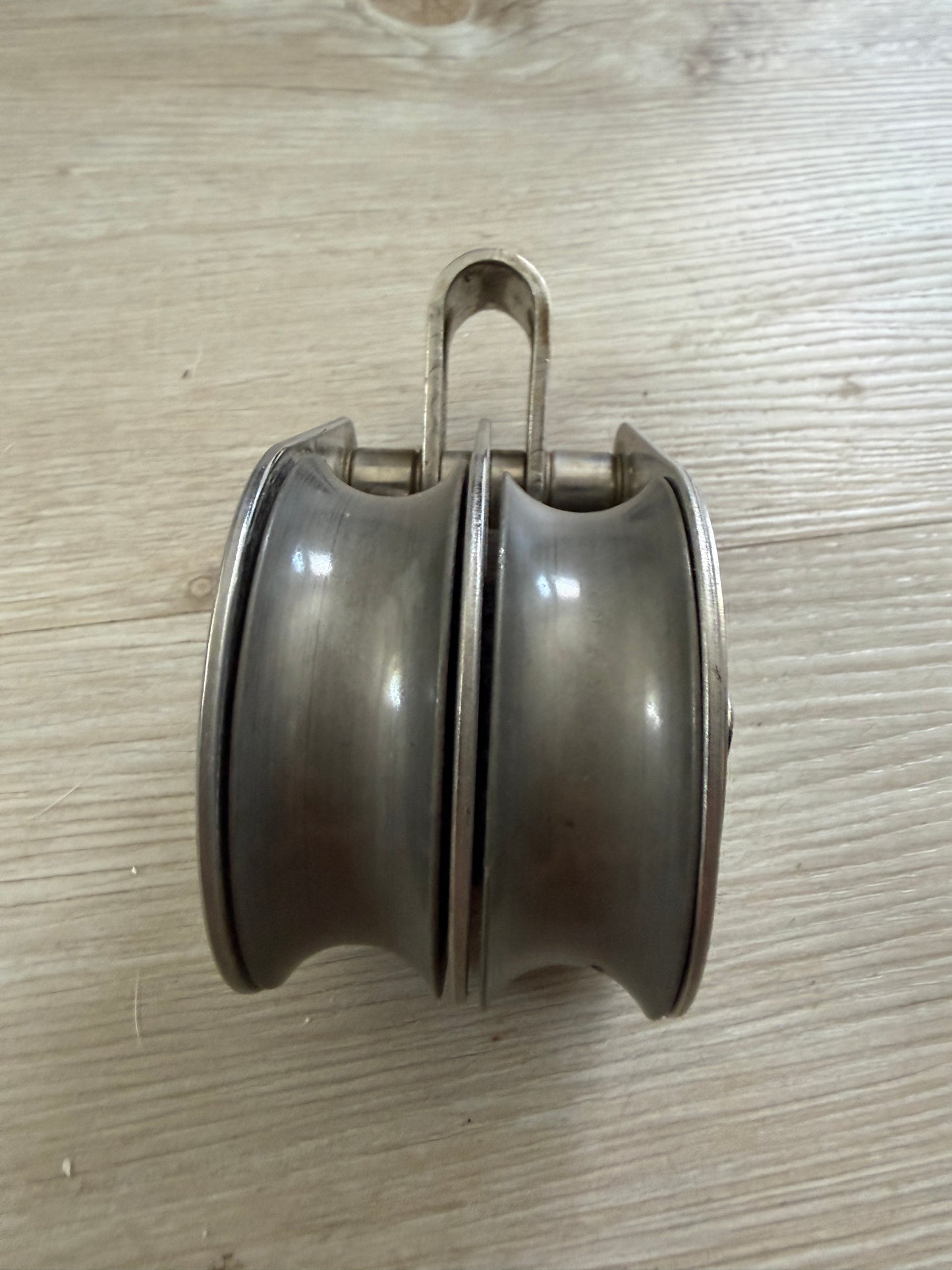 Garhauer Fixed Bail 2 3/8" Double Block - Ball Bearing Sheaves are Messed Up