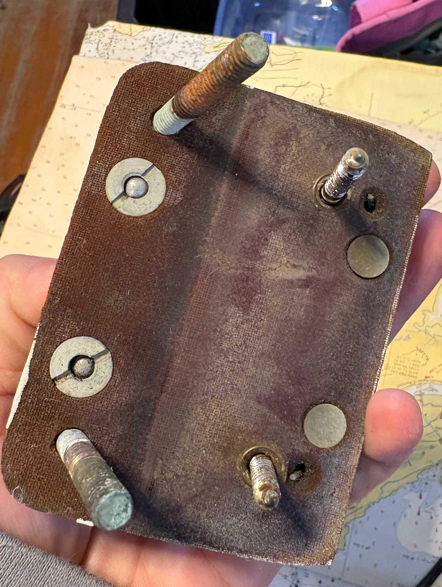 Tufnol Fairlead and Cam Cleat on Tufnol Base