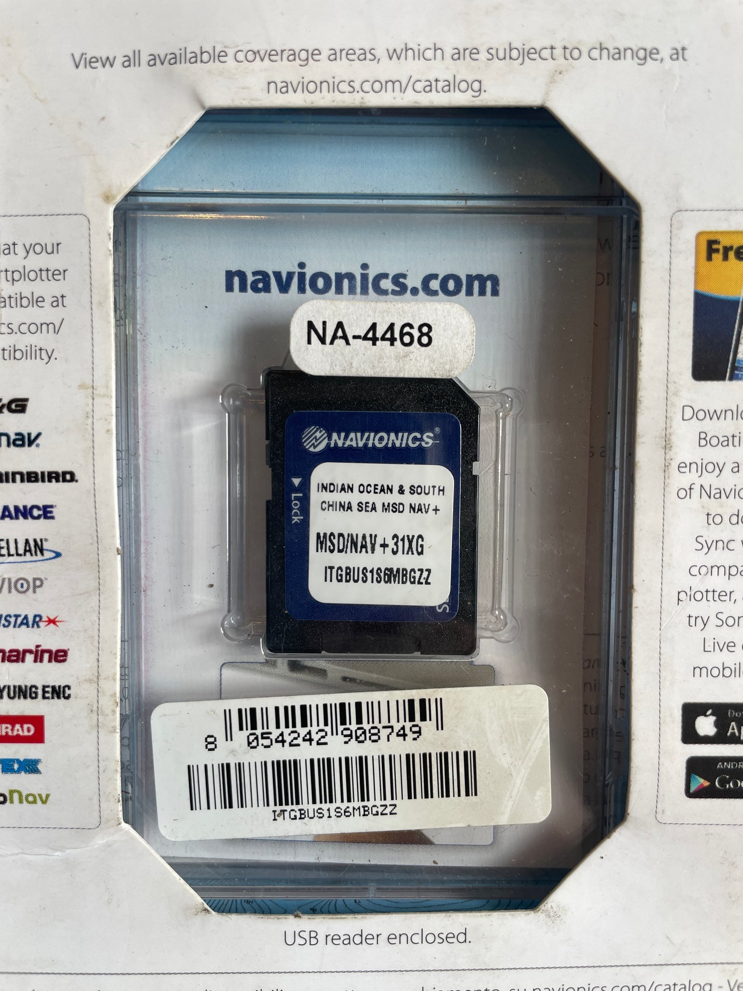 Navionics Preloaded Marine & Lake Charts (Flash Drive & Card) MULTIPLE LOCATIONS AVAILABLE