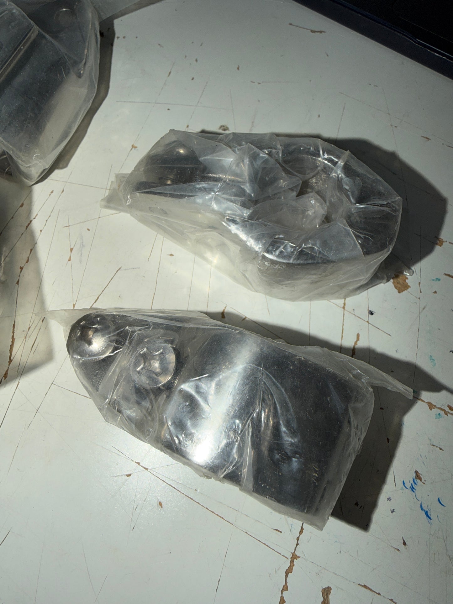 Lot of 4 Bimini End Caps & 2 Hinged Jaw Slides - 1" Tubing