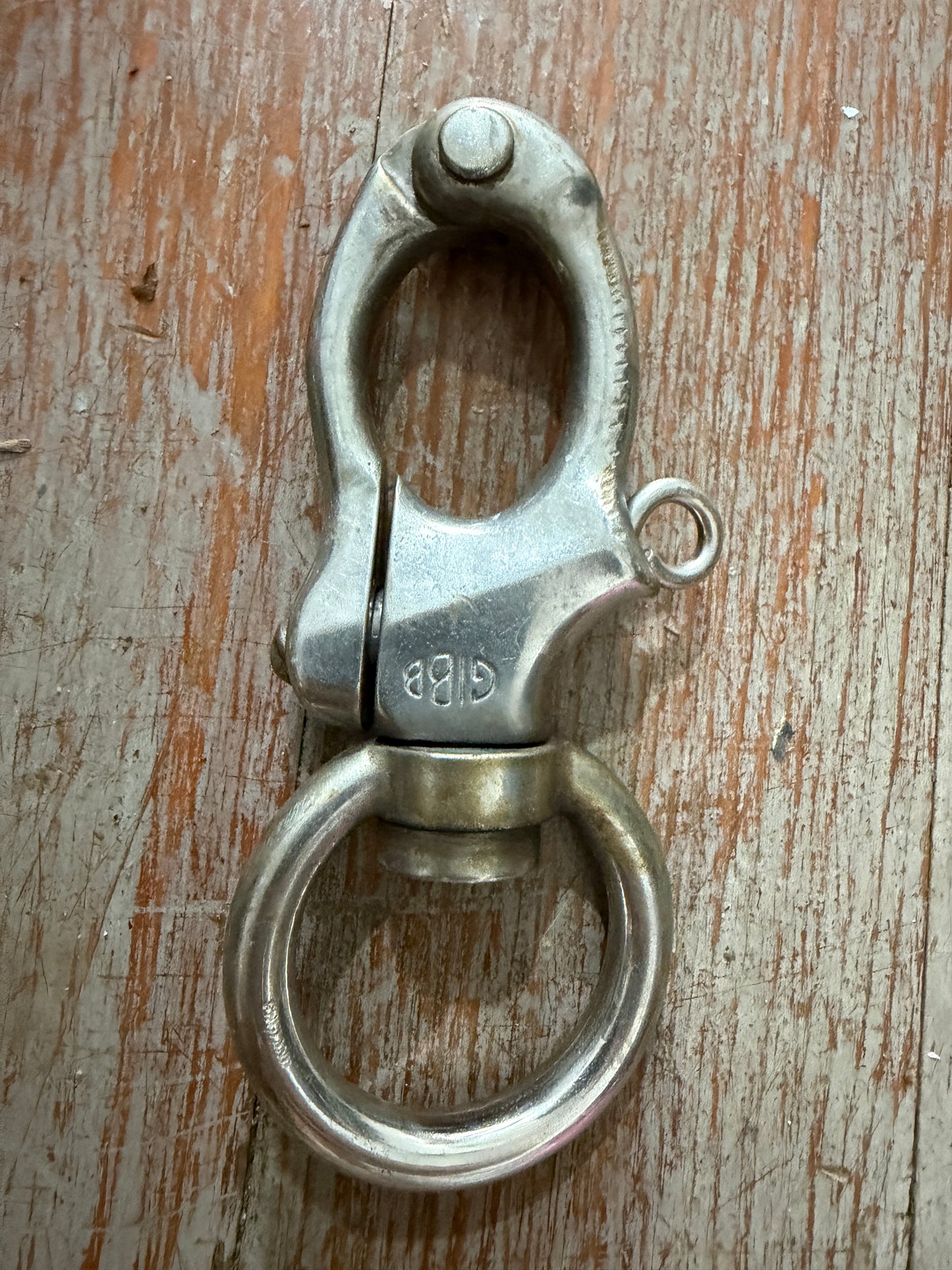 Large Gibb Swivel Bail Shackle - 1 3/8" Bail - More Rusty Appearance