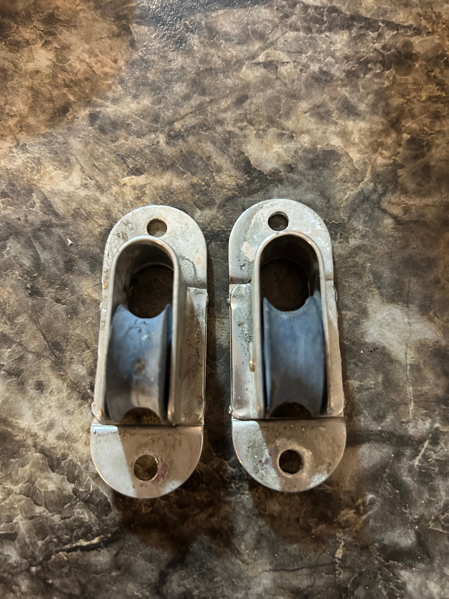 PAIR Ronstan Black Sheave Exit Blocks 2-3/4” x 1”