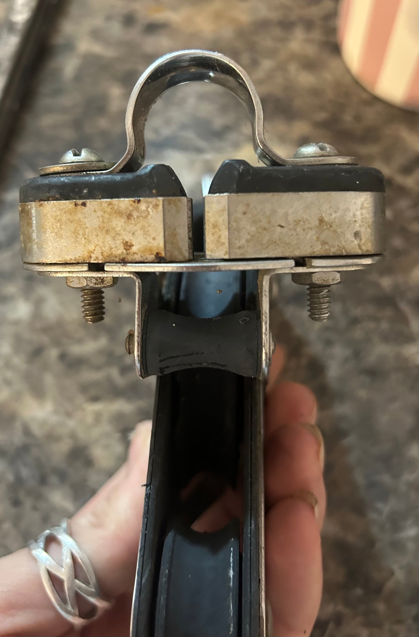 Seaway Fiddle Block w/ Cam Cleat 2 3/8” & 1 3/8” Sheaves 3/8” Line