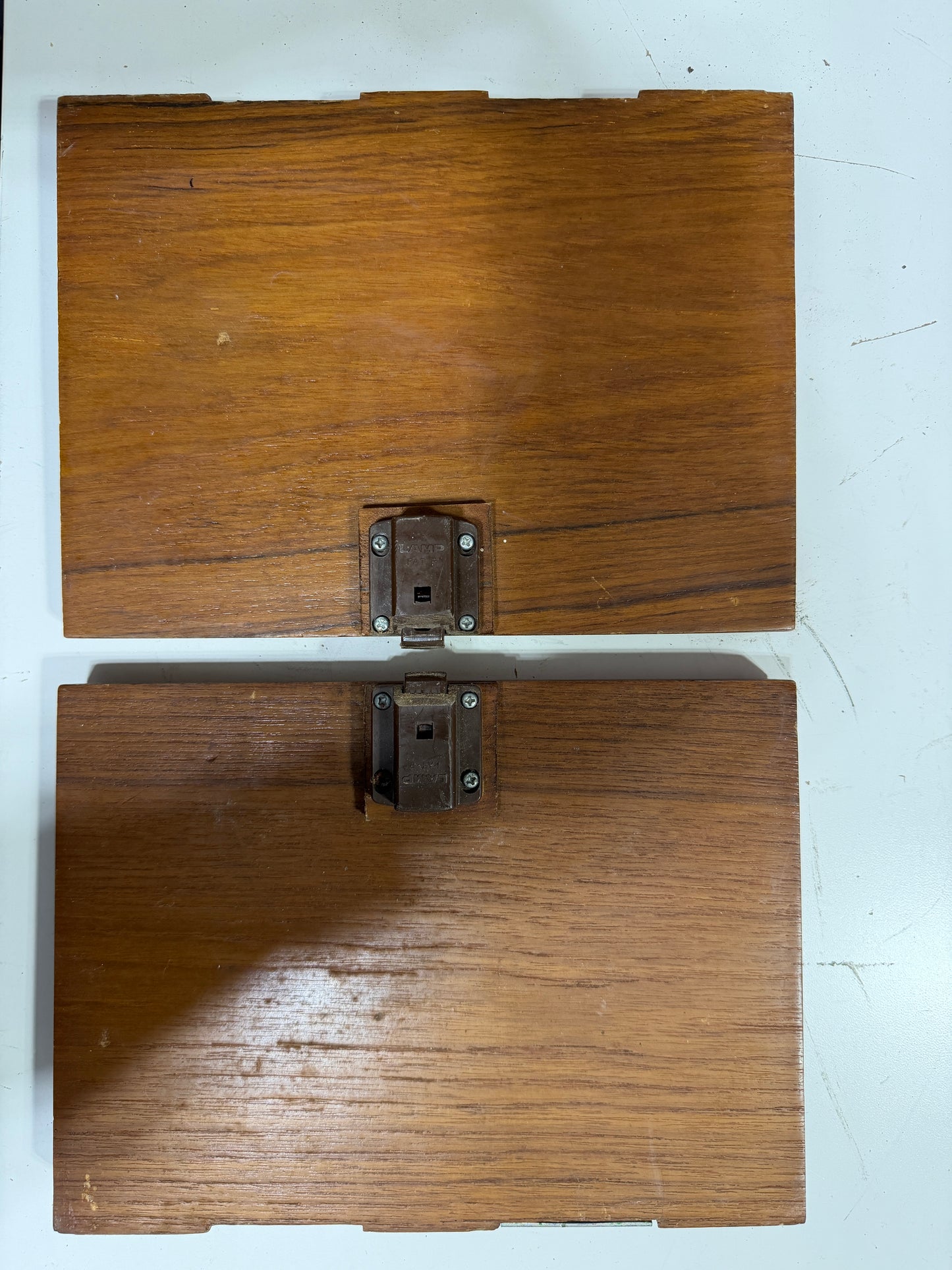 PAIR Small Interior Cabinet Doors - 9 7/8" Long x 7 3/8" Wide x 1" Thick - Catalina Morgan 38 -- #279