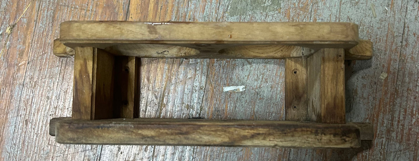 Dual Teak Cup Holders
