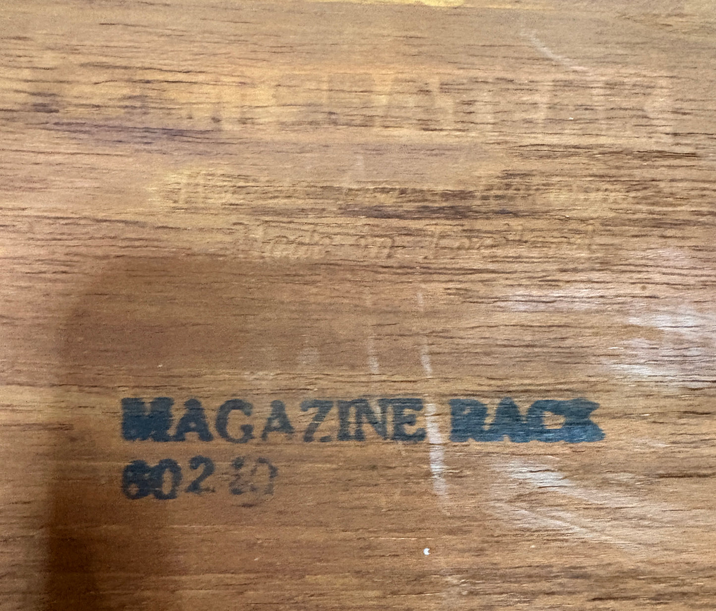 Teak Magazine Rack 14 3/4" x 14" x 4 5 /16"