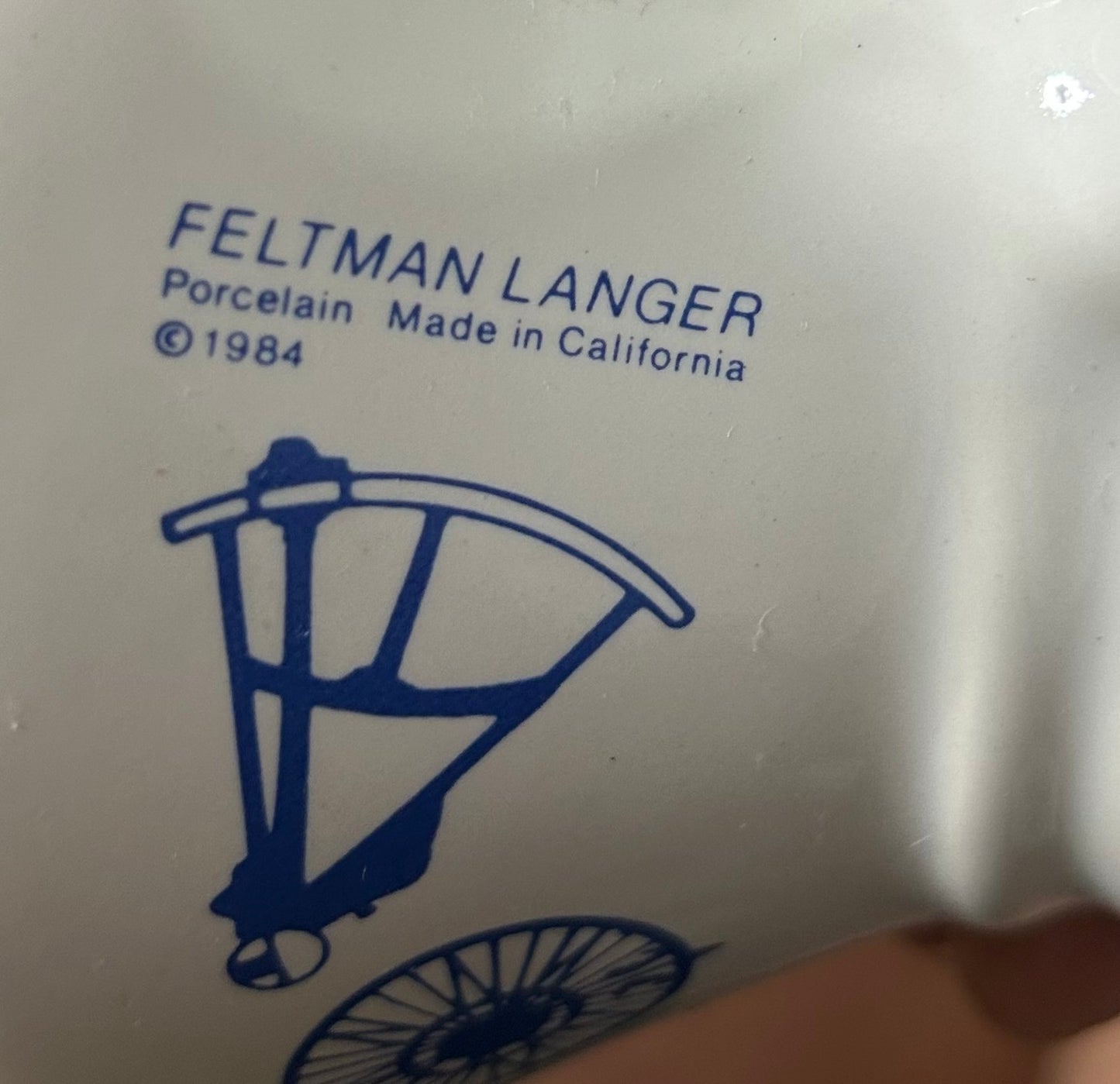 Vintage Feltman Langer Captain & First Mate Nautical Mug Set W/ 2 Caps