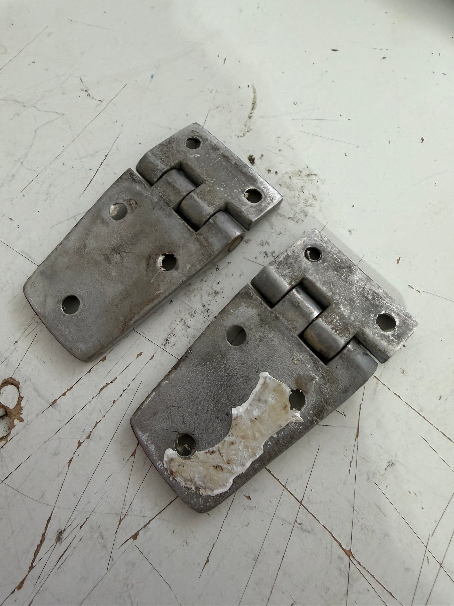 PAIR Stainless Steel Hinges - 2 7/8" Long