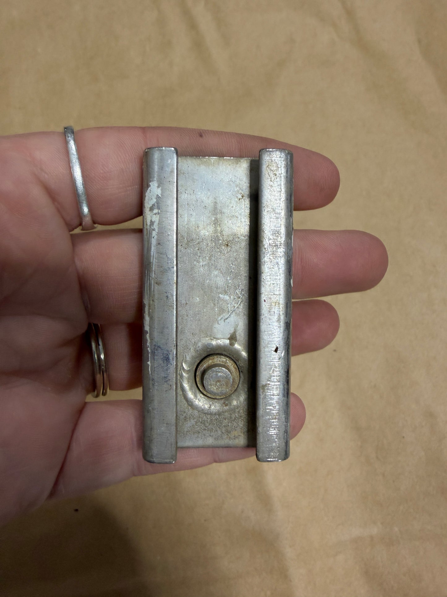 1" Stainless Steel Pull Top Spinnaker / Mast Track Car - 3/4" Eye