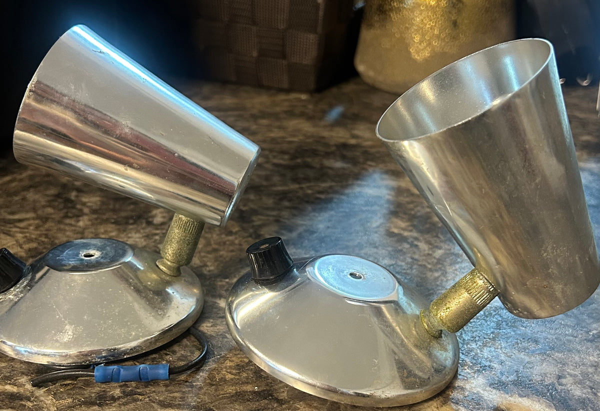 PAIR BASS Cabin Reading Lights - Chrome