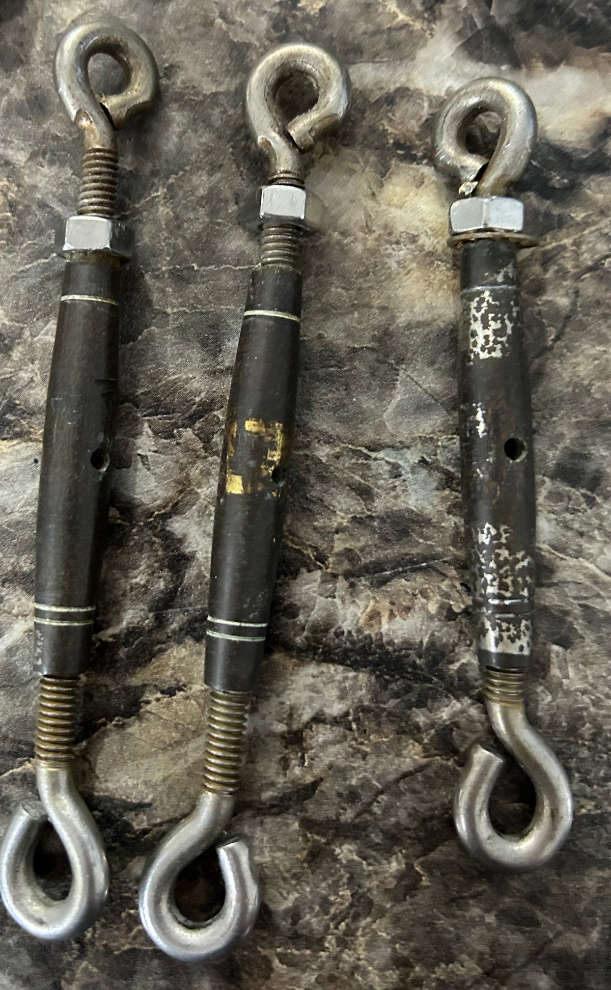 LOT OF 3 Closed body double end turnbuckle