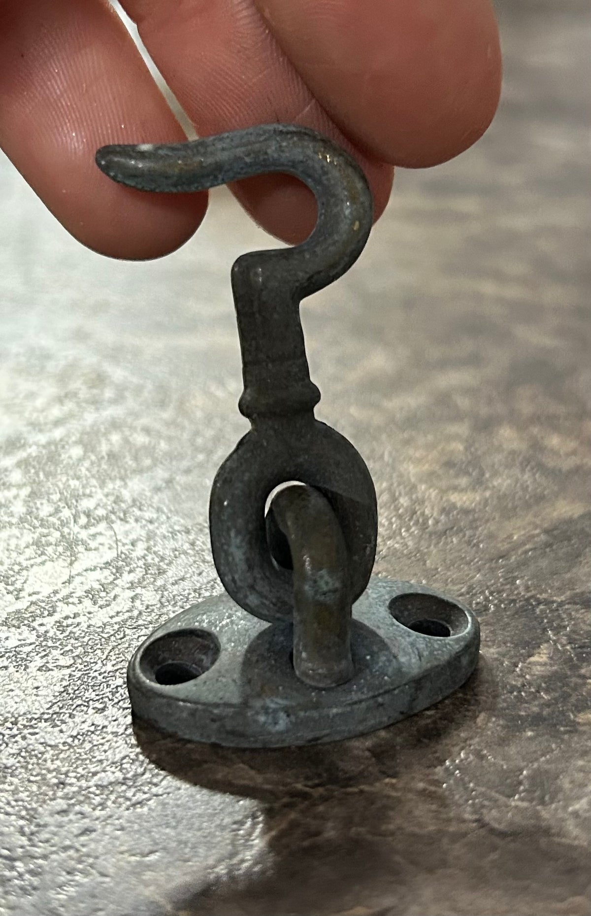 Pair of Bronze Deck Hooks
