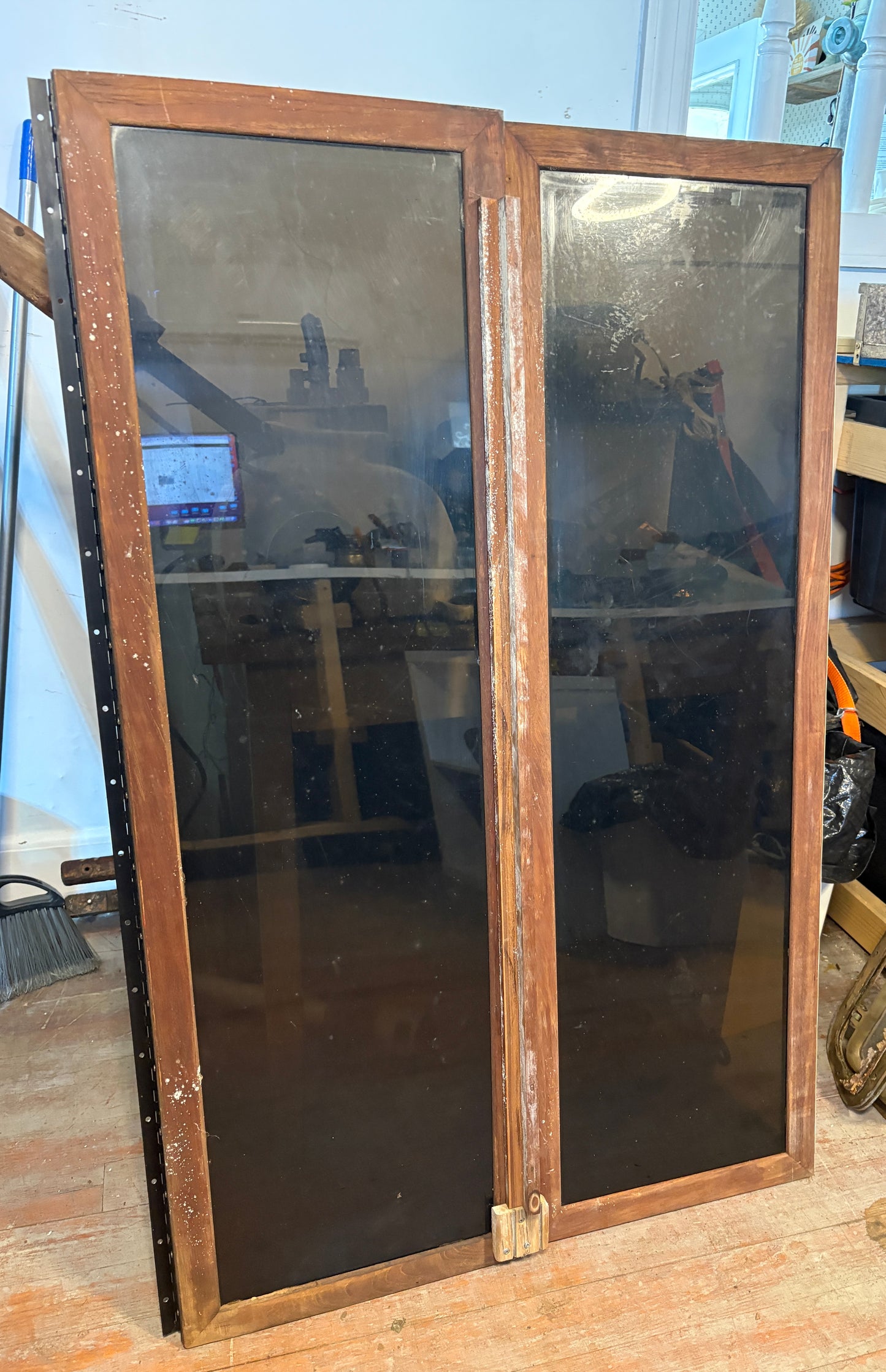 Teak Pair of Doors from Custom 32' 52x33" -- #71