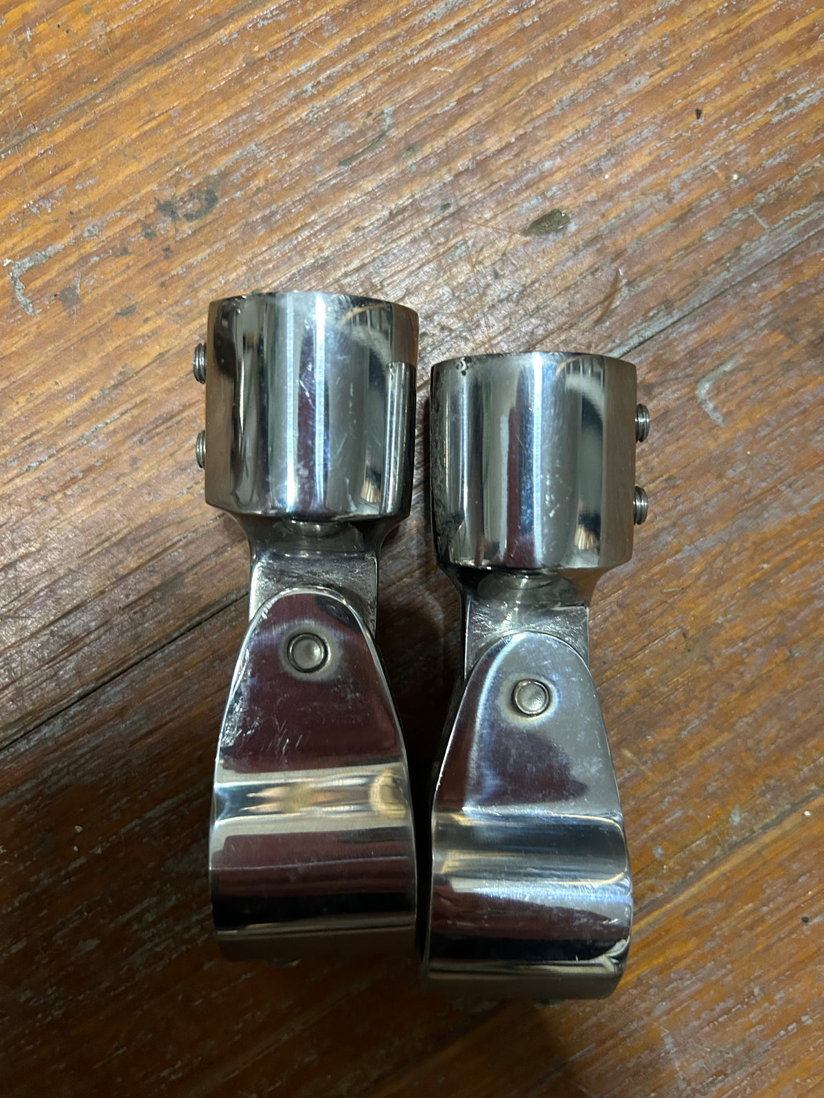 PAIR External Eye End With Bimini Jaw Slide - 7/8" Tube Fitting