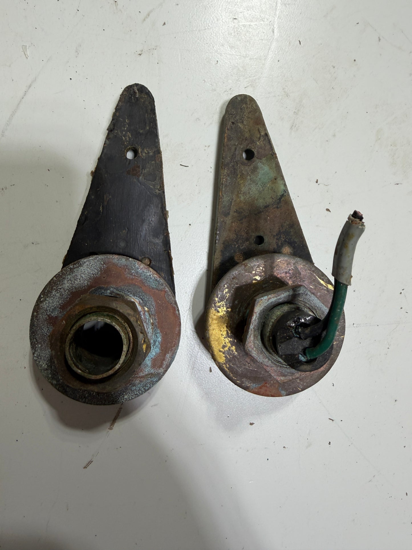 Vintage Wilcox Crittenden Navigation Light Bases - Alden Priscilla