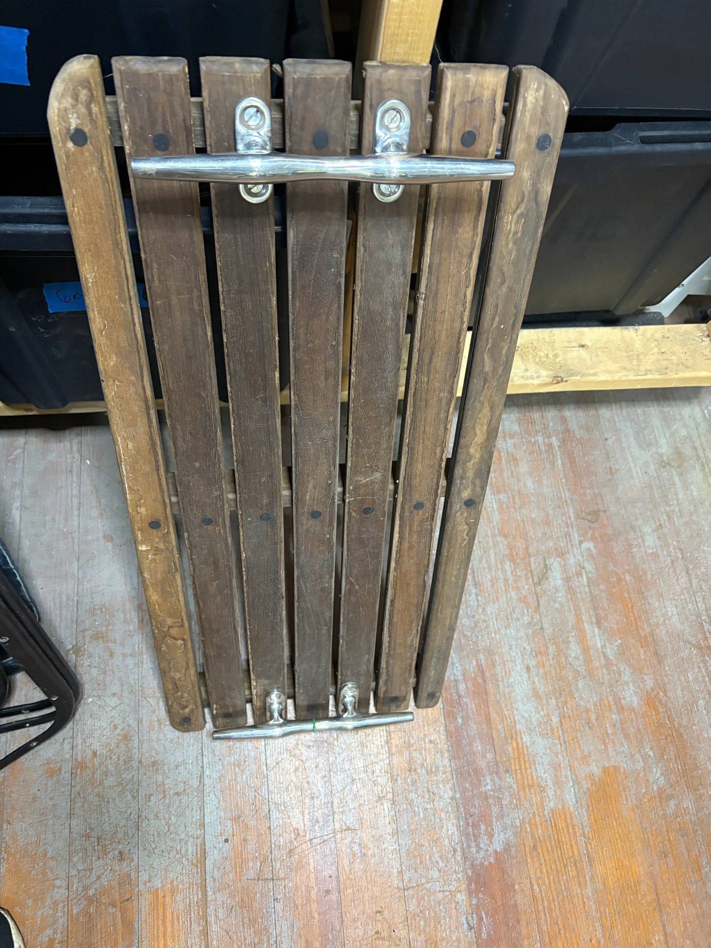 Large Teak Tray from Custom 32 deck and 10" Deck Cleats