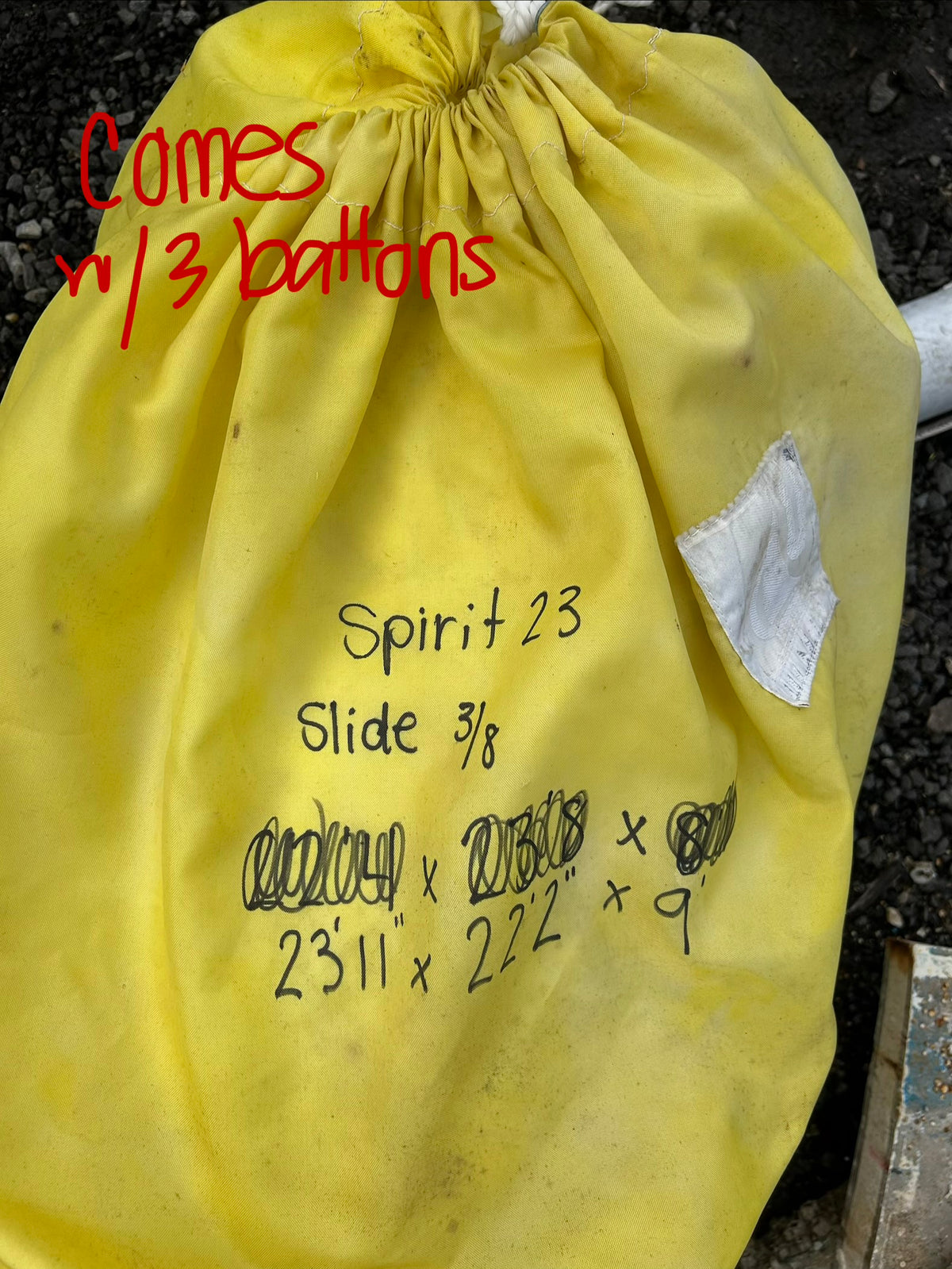 Spirit 23 Sail - 23’11” x 22’2” x 9’