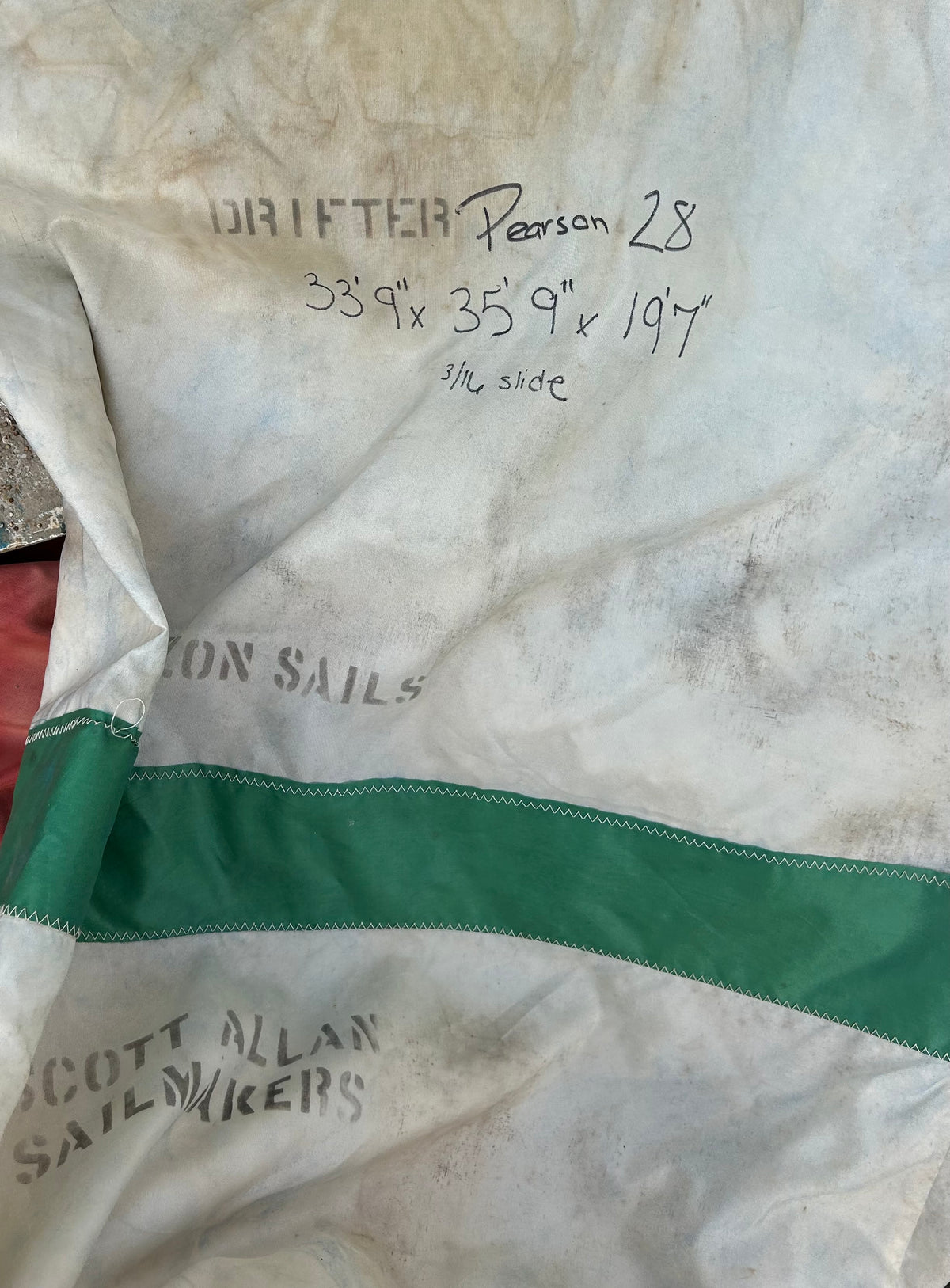 Pearson 28 Headsail Horizon Alan Sailmakers 35’9” x 33’9” x 19’7”