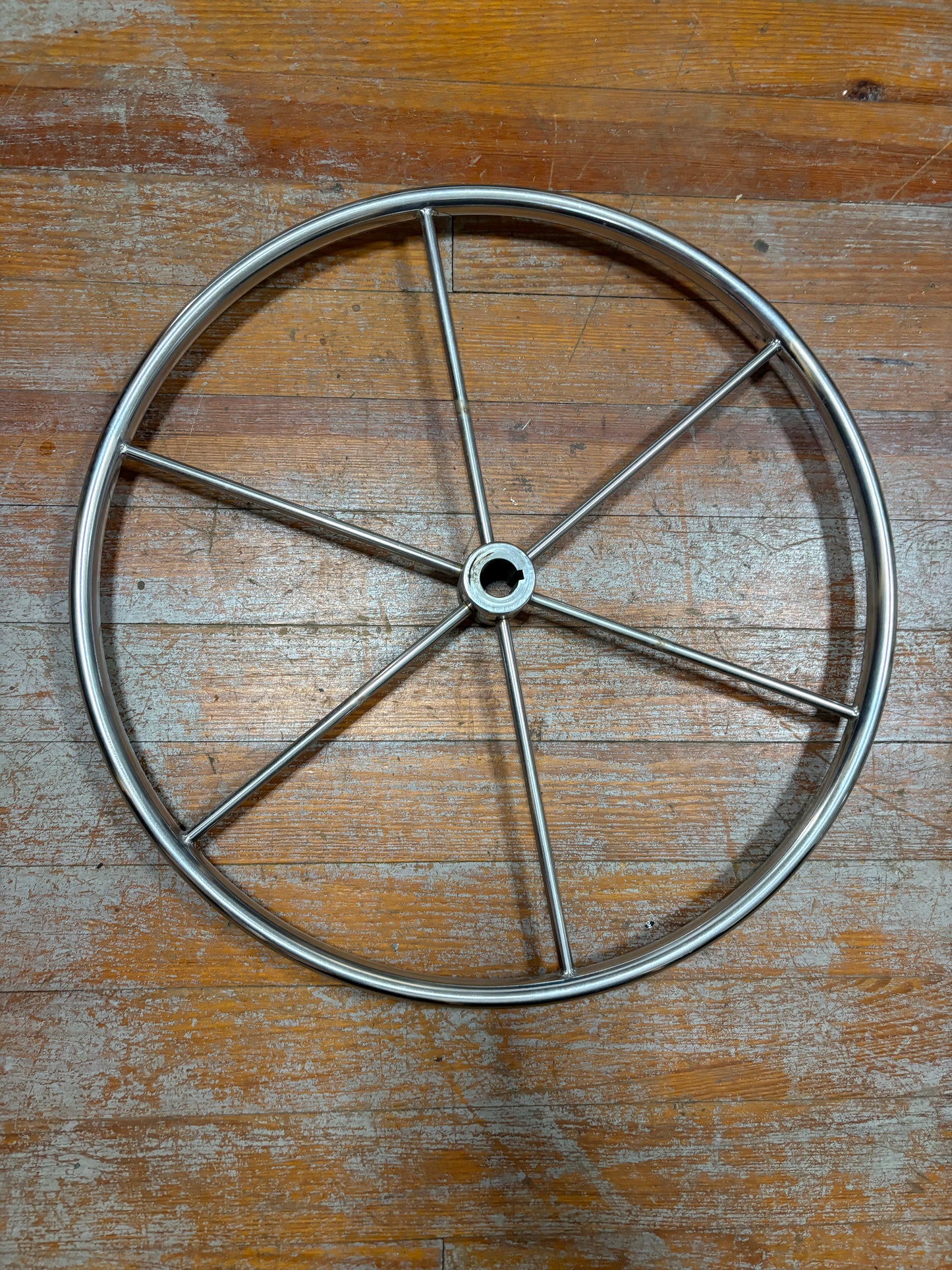 22" Steering Wheel 1" Straight Shaft from an Irwin 38