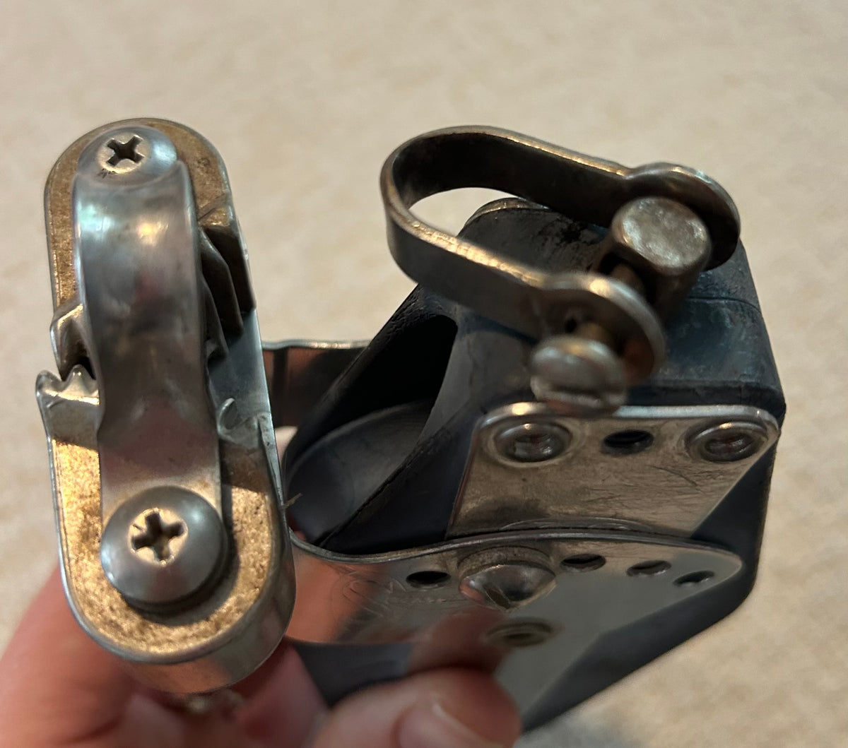 Seaway Fiddle Block W/ Cam Cleat and becket - 3/8" line max