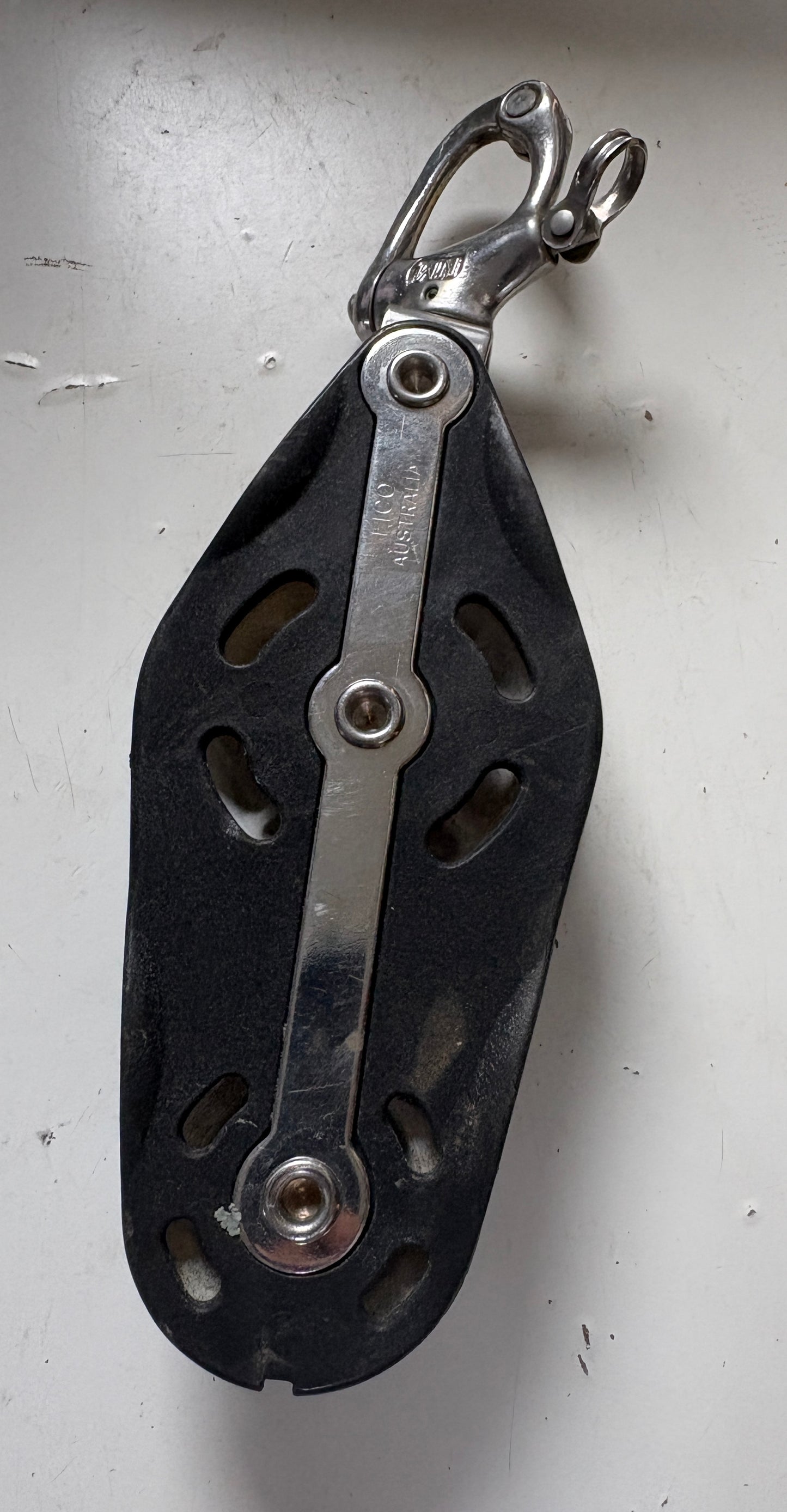 Fico Swivel Fiddle Block with Snap Shackle