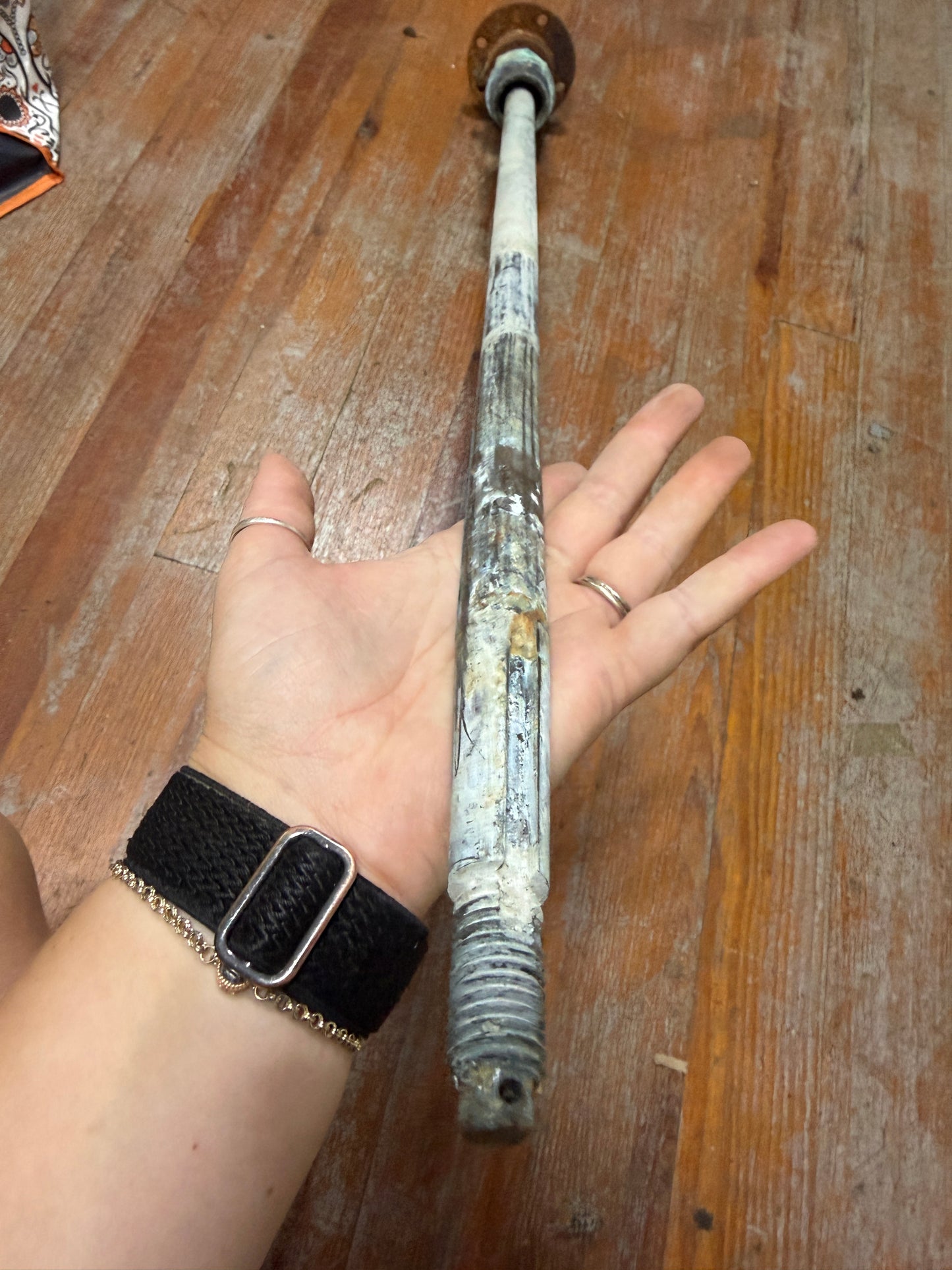 36.5" Long x 7/8" Bronze Tapered Shaft