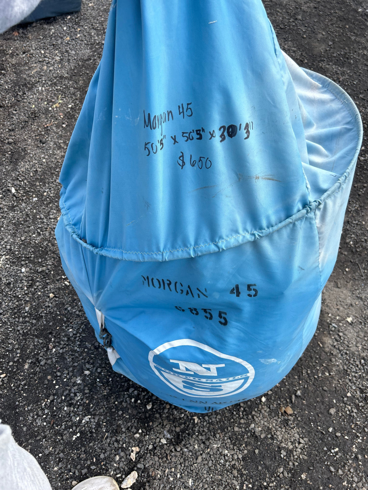 North Sails Morgan 45 Symmetrical Spinnaker 50’5” x 50’5” x 30’3” Sail #6855