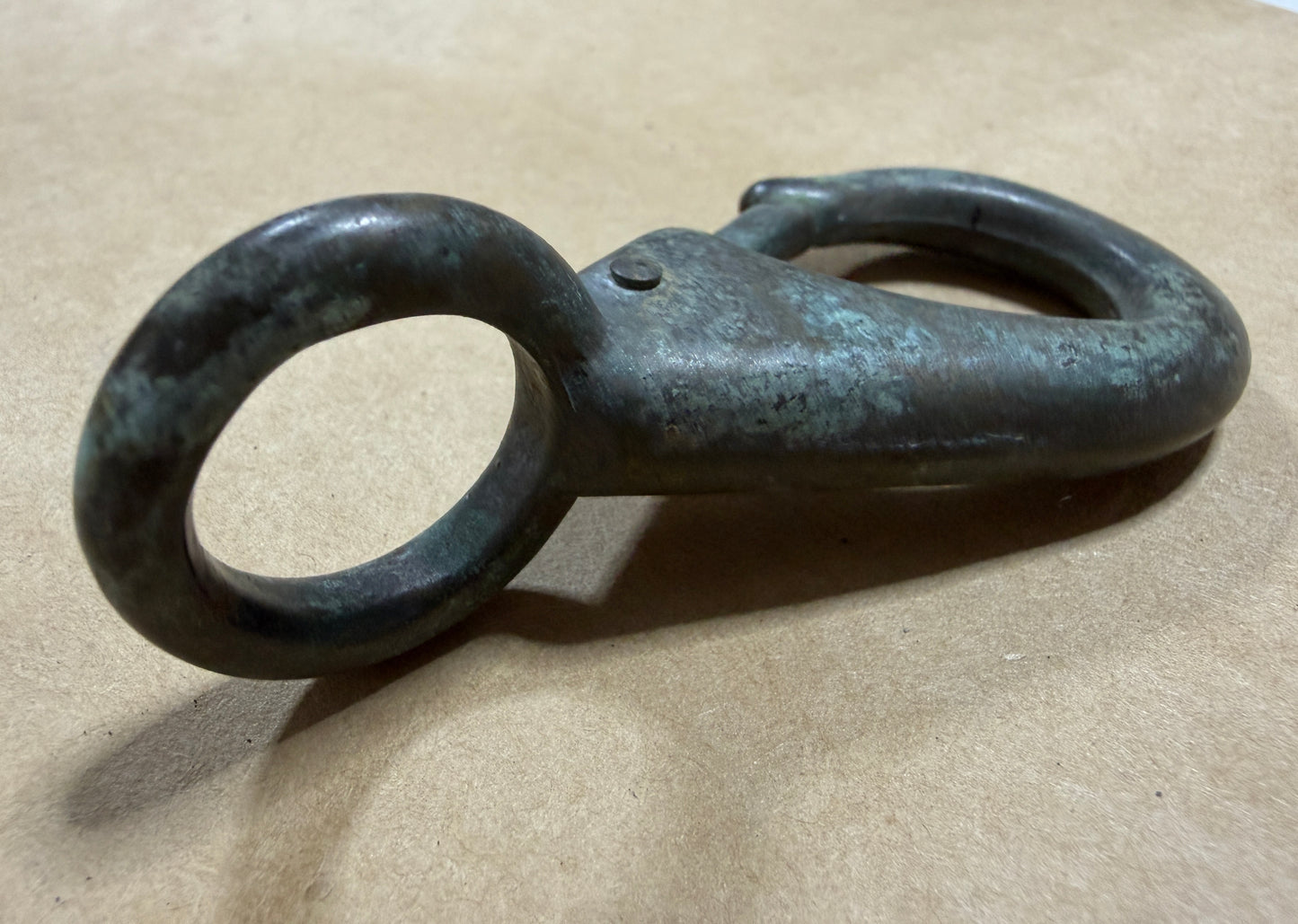 Bronze #2 Fixed Bail Clip- 11/16” Eye - 3 1/4" Long