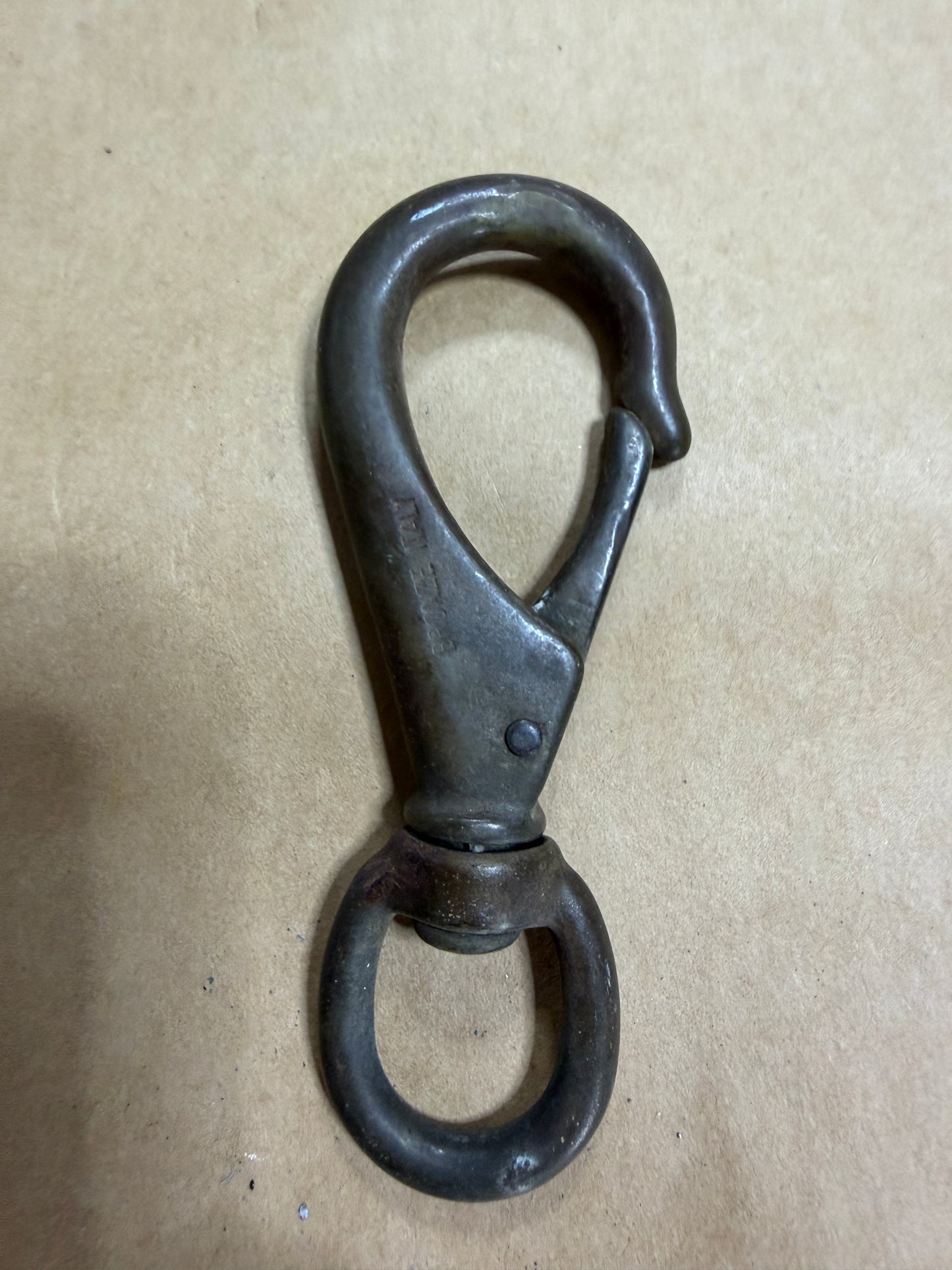 Bronze Italy #3 Swivel Bail Clip - 3/4" Bail - 4 3/8" Length