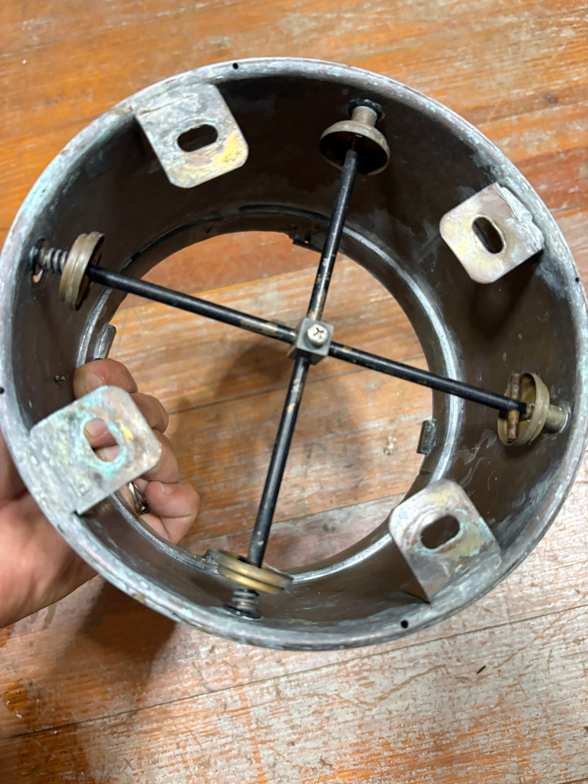 Bronze Danforth Compass Housing Base only 6 1/2" dia