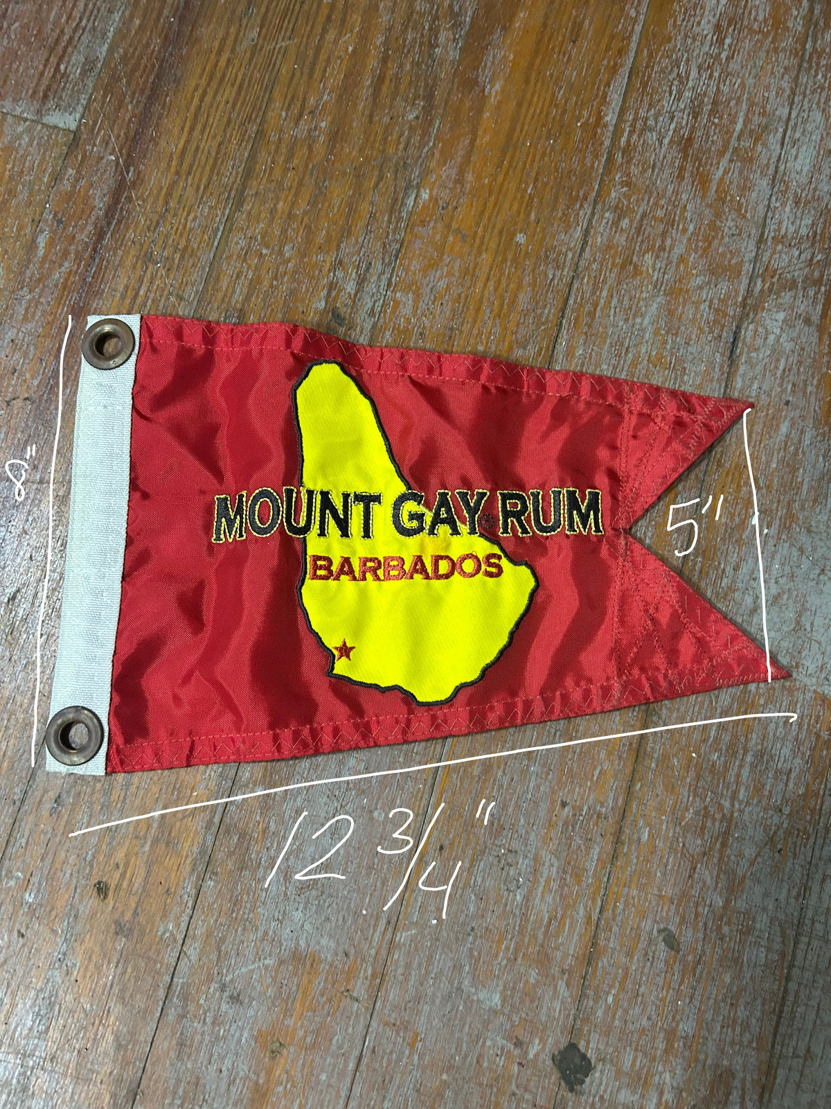 "Mount Gay Rum" Burgee Flag