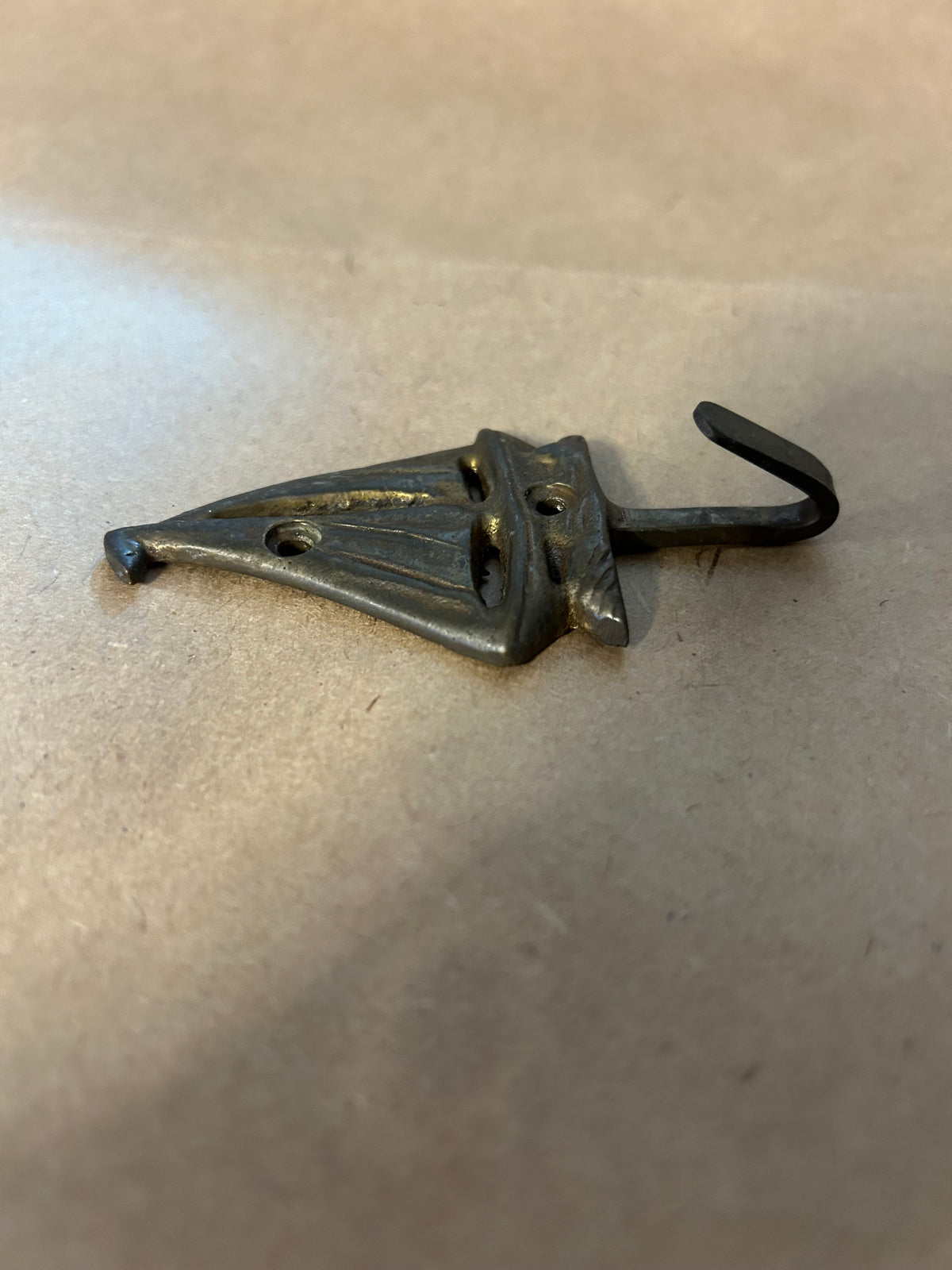Brass Sailboat Hook - 3 1/2" Long