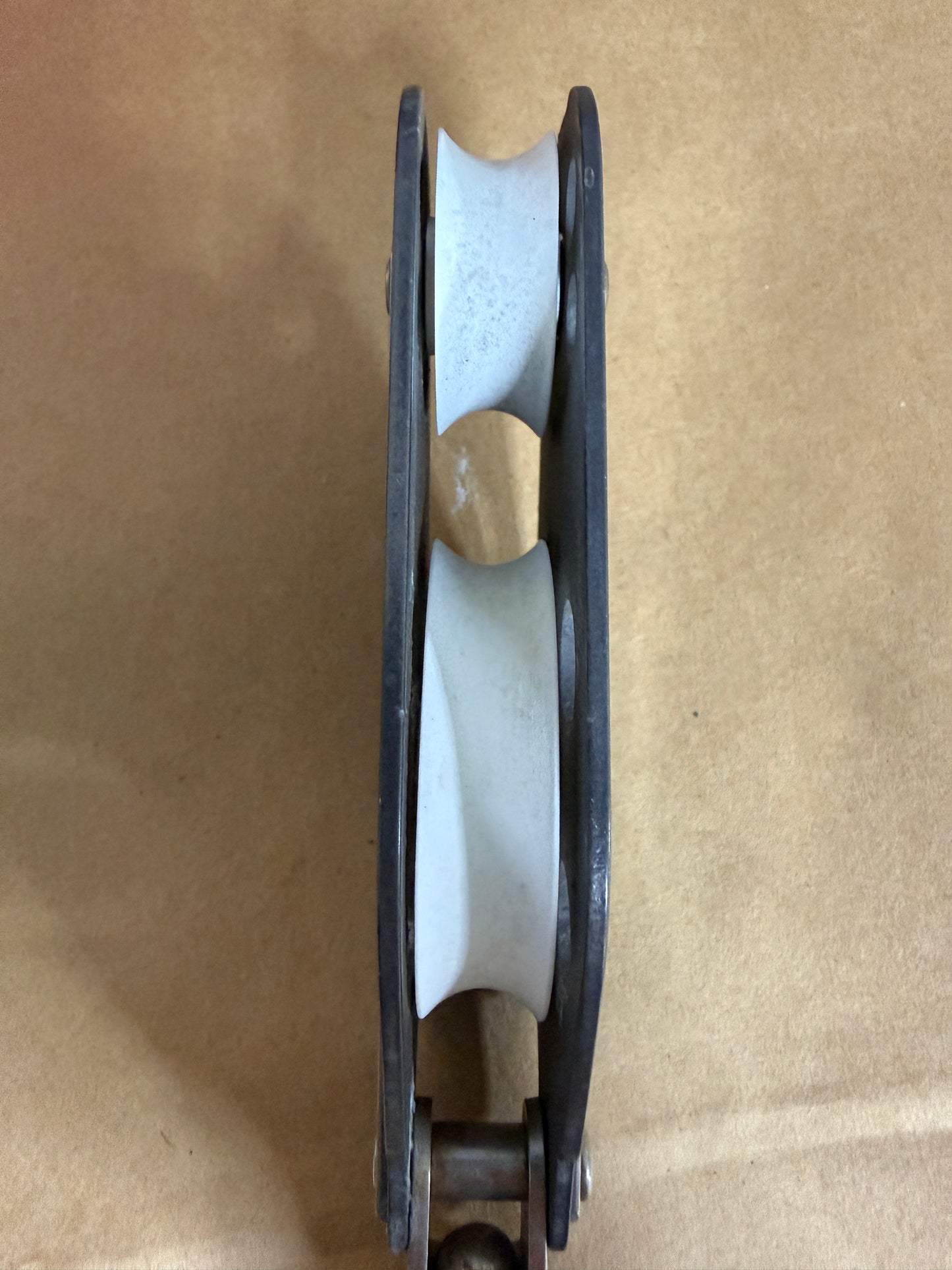 Schaefer Swivel Fiddle Block - 2 1/8" & 1 1/4" Sheaves - 3/8" Line