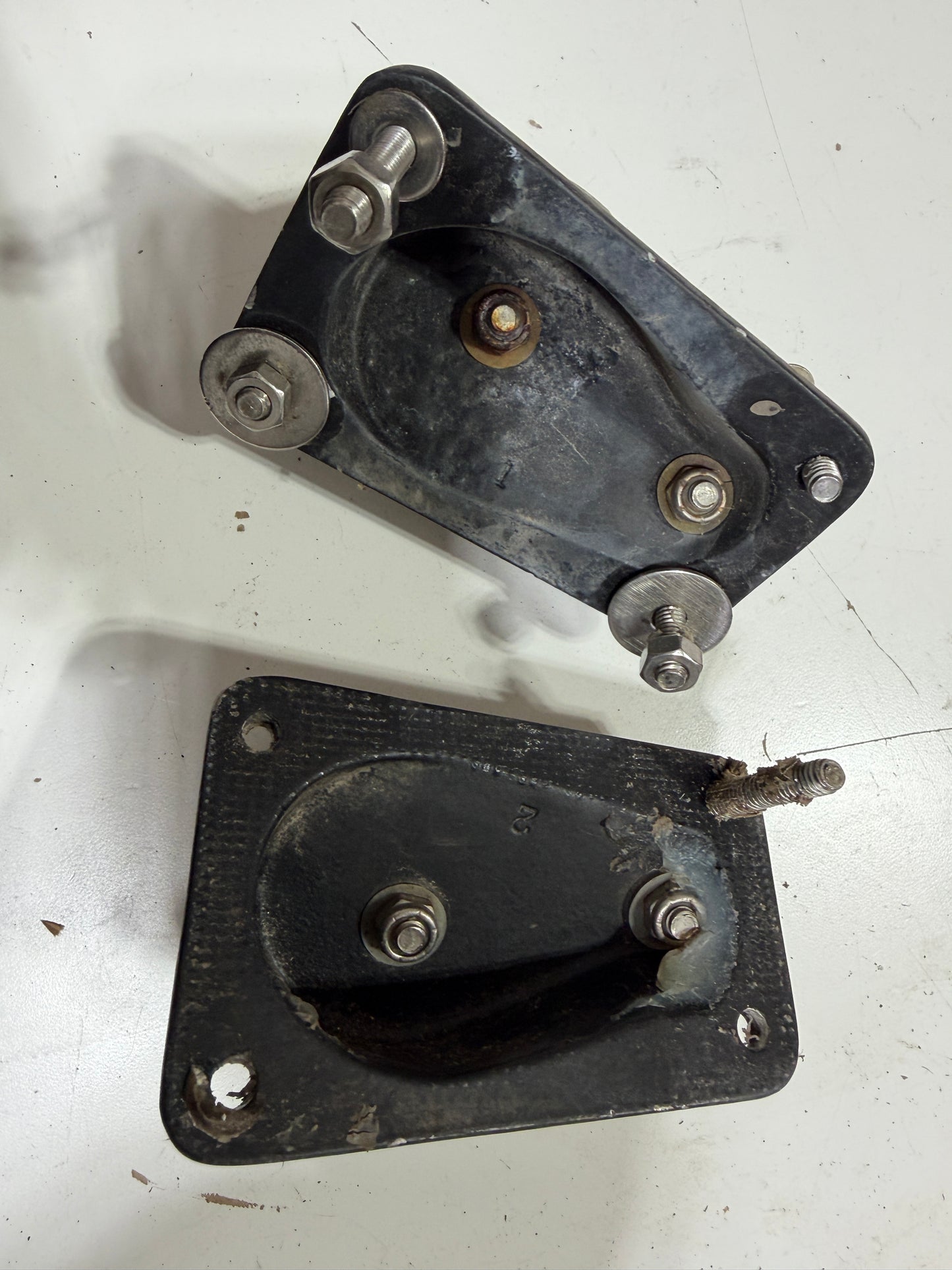 PAIR Schaefer Angled Cheek Blocks - 2 3/8" Sheaves - 7/16" Line