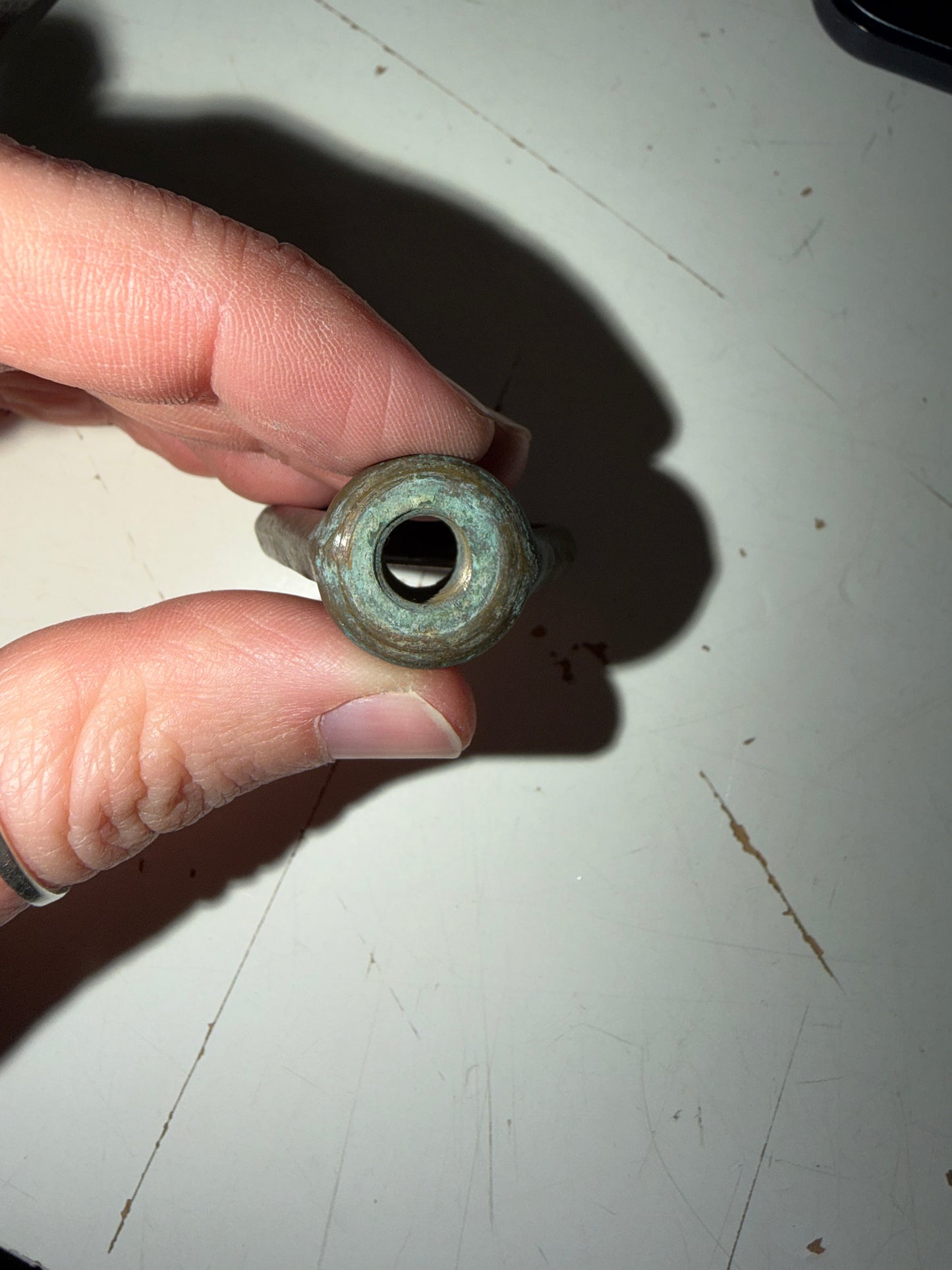 Single Bronze Dog Nut - 3/16" Bolt Hole