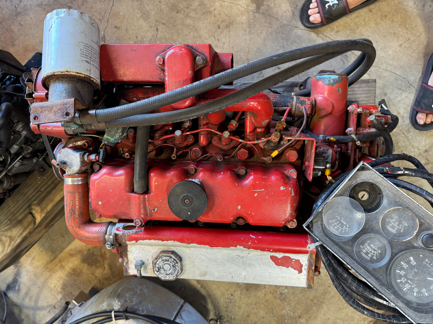 Westerbeke Marine 4 Cylinder Diesel Engine w ZF Transmission Runs Great