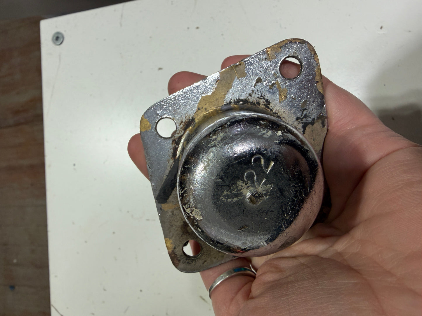 Removable Through Deck Pad Eye / Padeye - 3/8" Eye