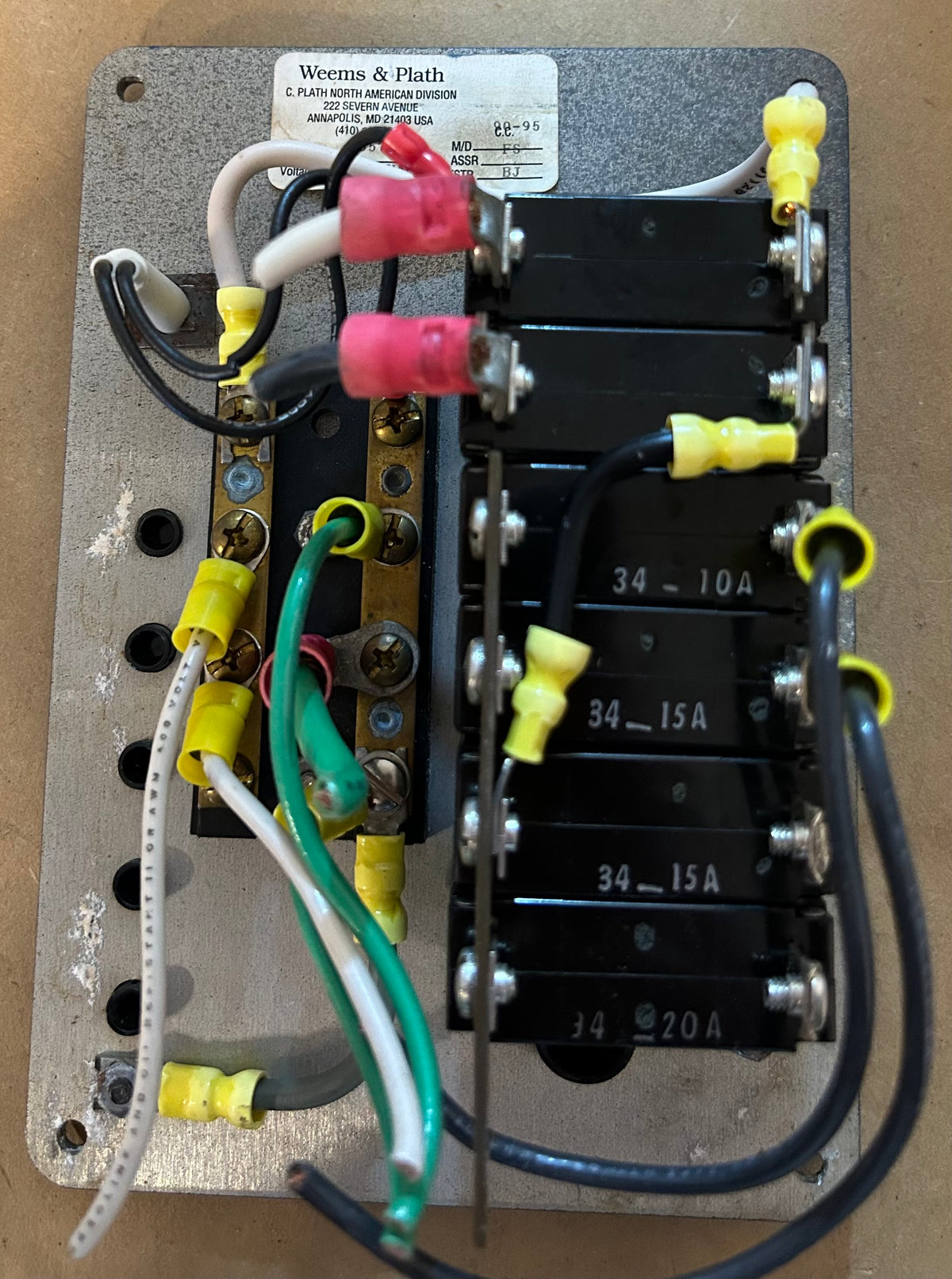AC Master Control Panel - Weems & Plath