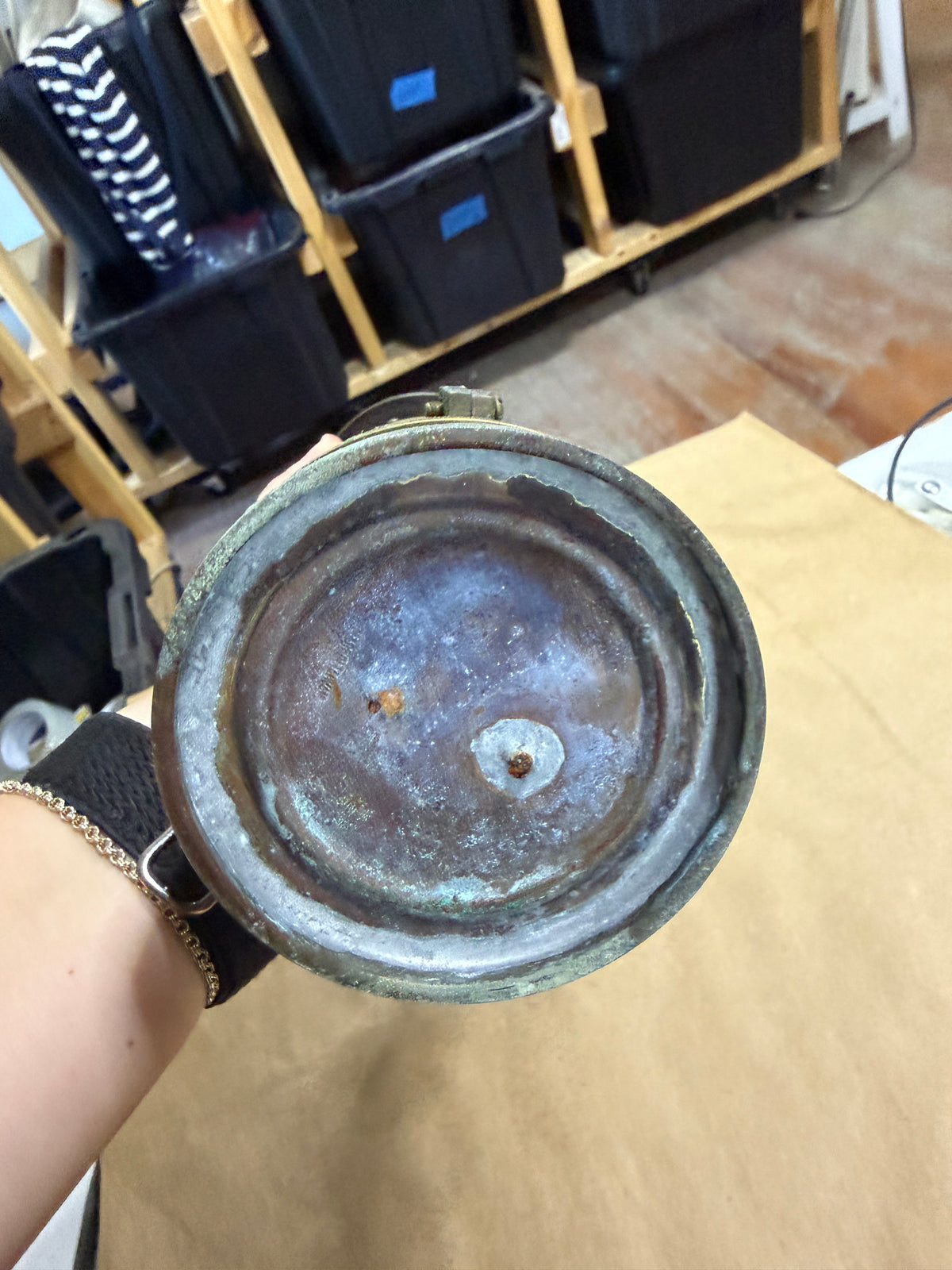 Weems and Plath Brass Oil Lamp - 10" Height - NO GIMBAL
