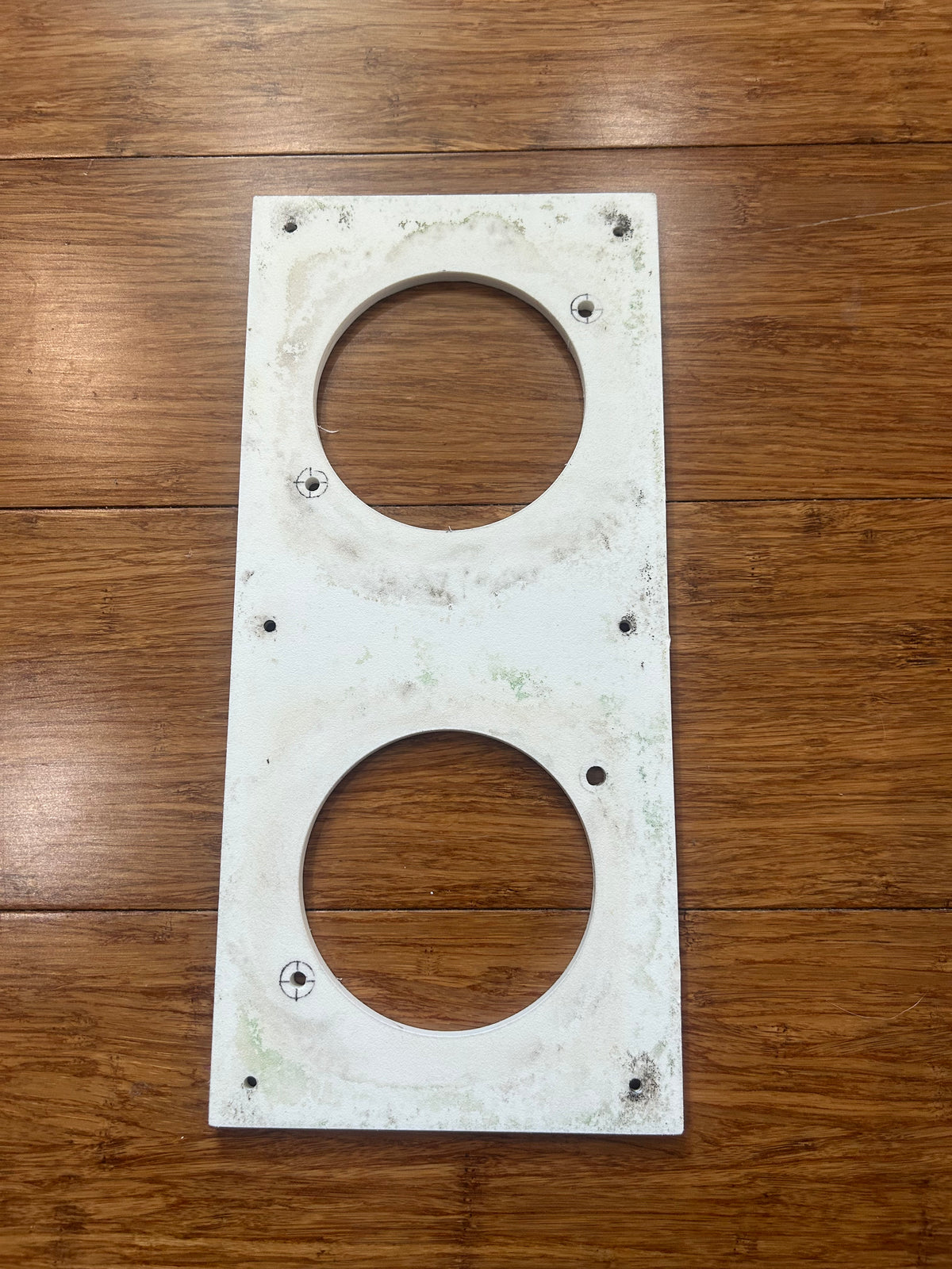 White Cup Holder Topper - 11 3/4" x 5 3/8"