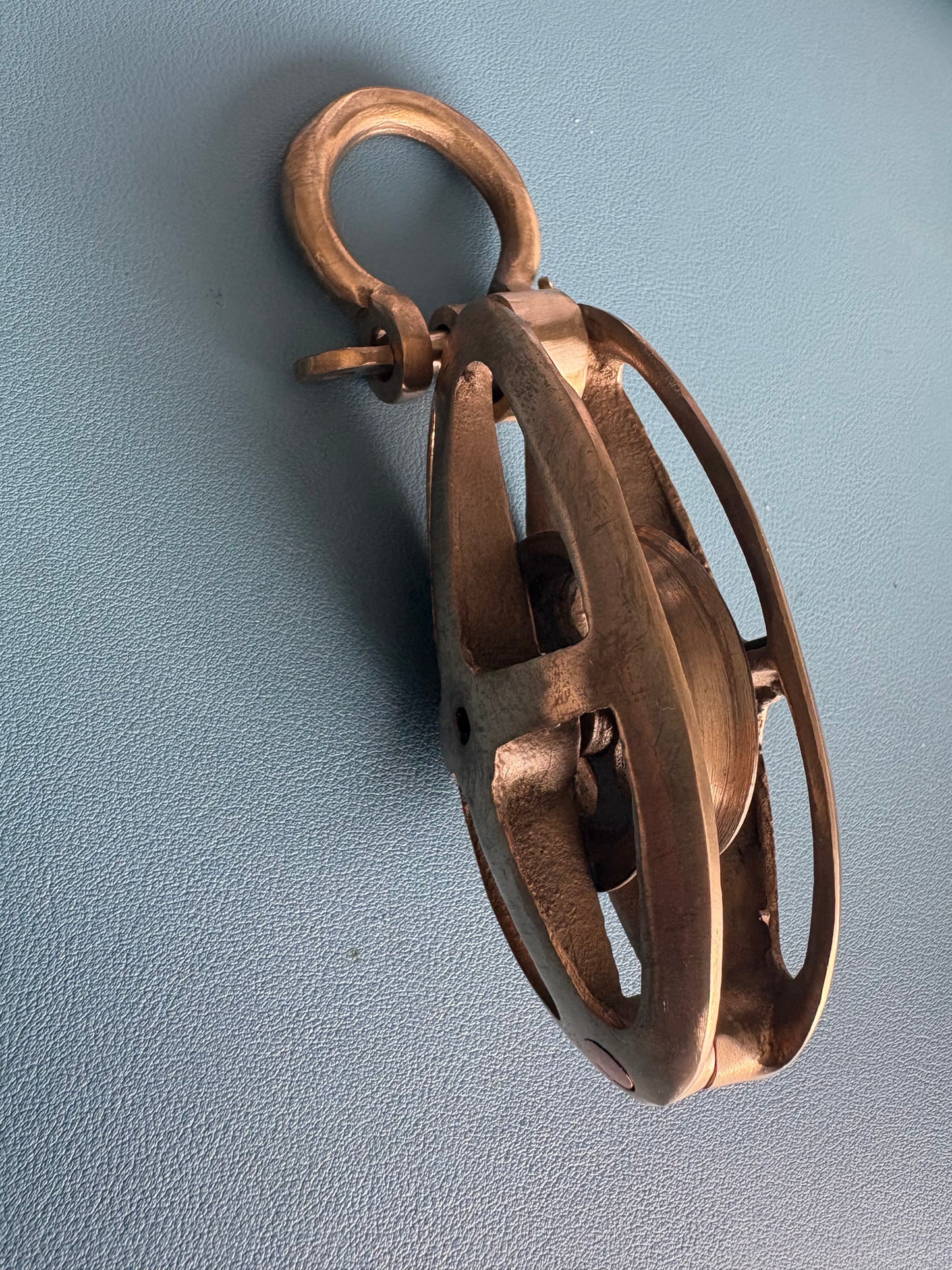 Bronze Cage Block 3/8" line Code BB6601 with Bow Pin Shackle - Herreshoff