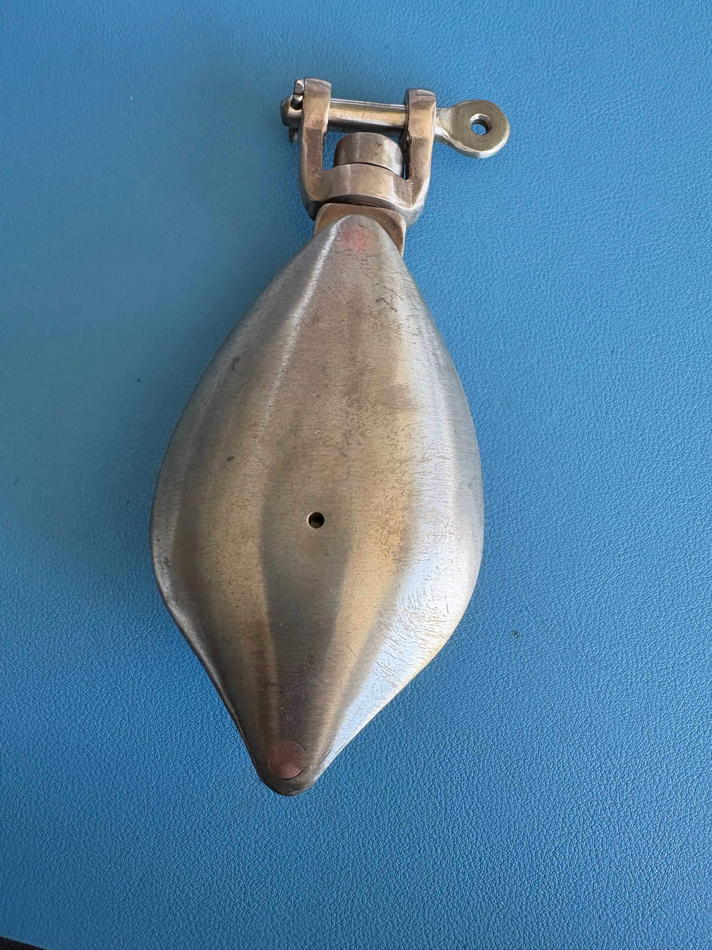Bronze Single Block 1/2" line with Short Swivel Shackle - Herreshoff