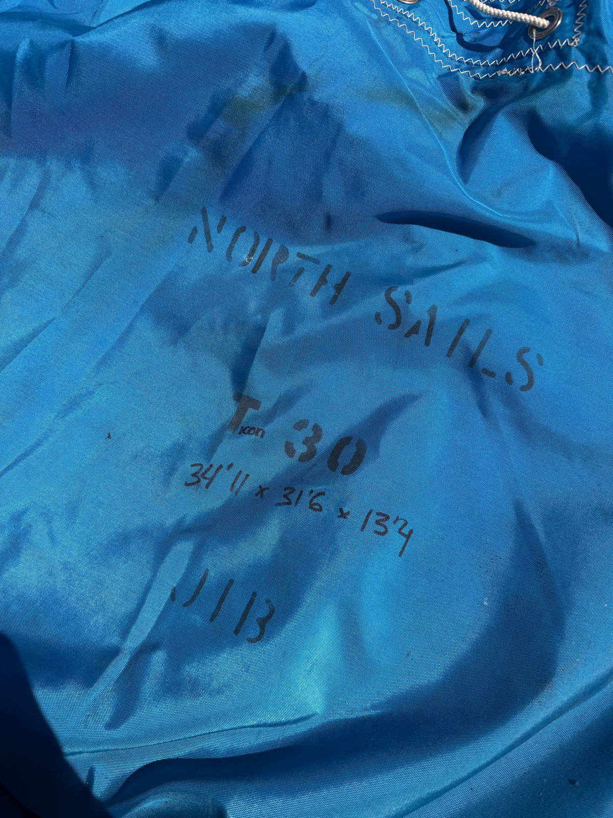 Ticon 30 - North Sails - Jib Sail - 34'11" (Slide Side) x 31'6" x 13'4" - 1/4" Slide