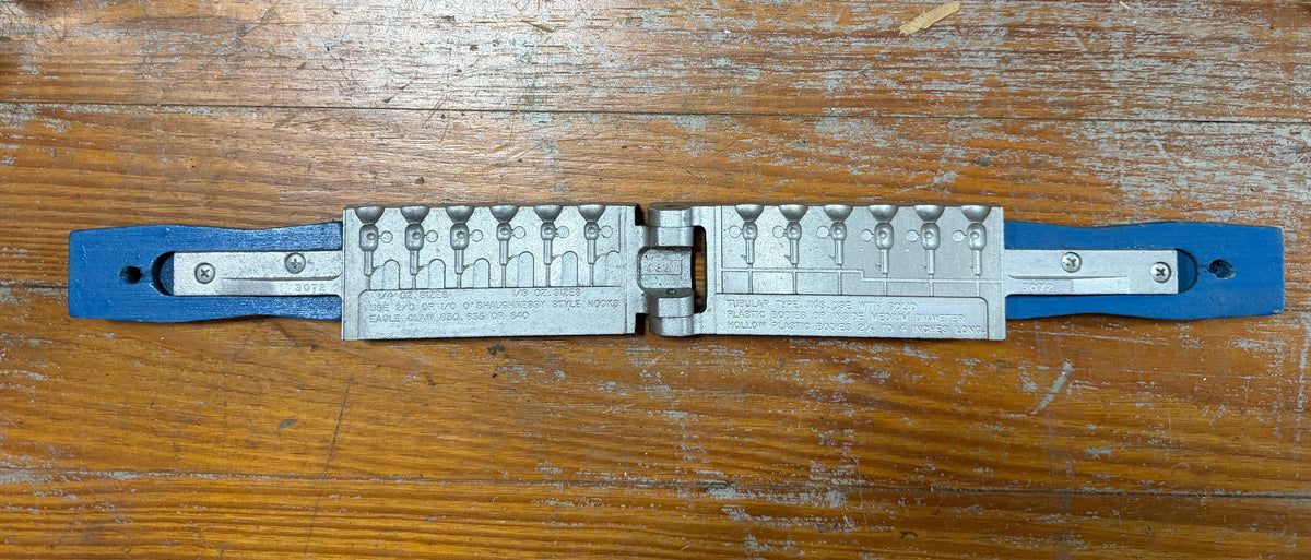 Tube OR Tail Jig Mold 1/8 and 1/4 Sizes MODEL: Tube-U