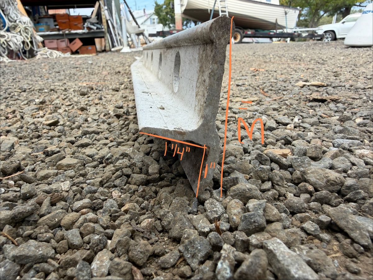 Aluminum Toe / Rub Rail -(EACH SECTION IS APPROX. 7.5')