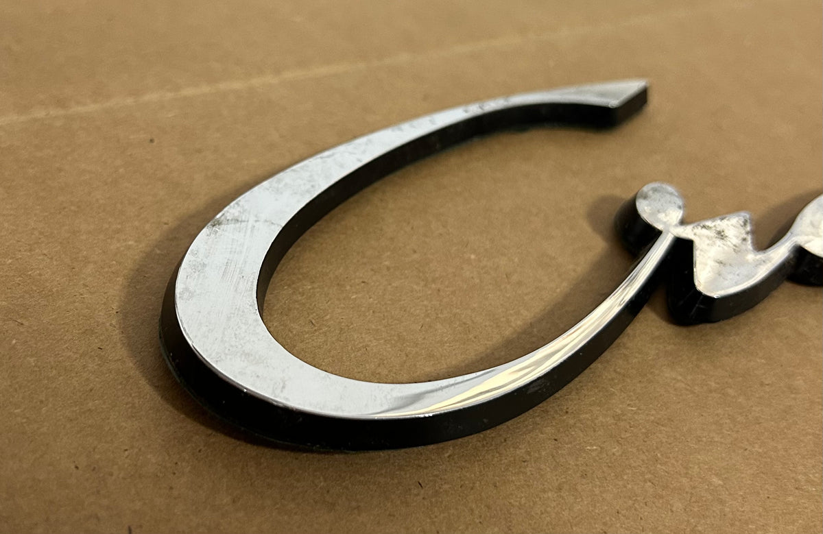 Chris Craft Script (Chrome Plated)-JUST THE WORD "CRAFT"